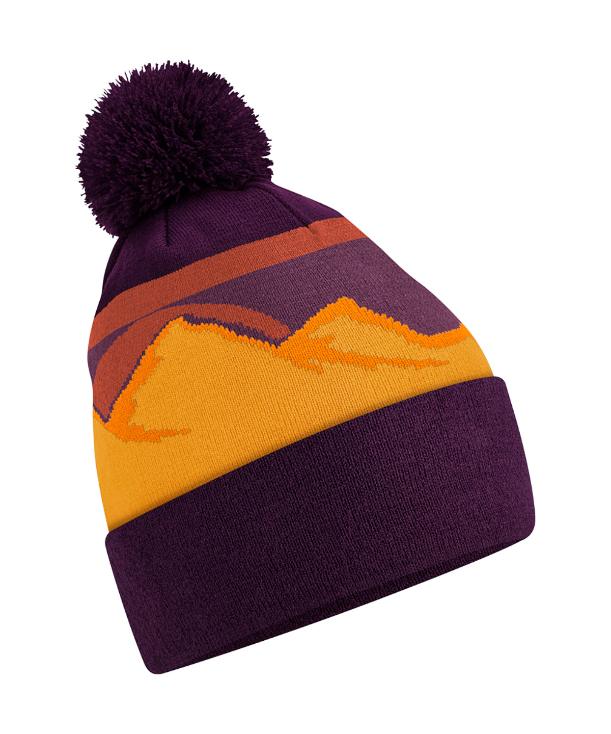 Beechfield Mountain Peaks Pom Pom Beanie