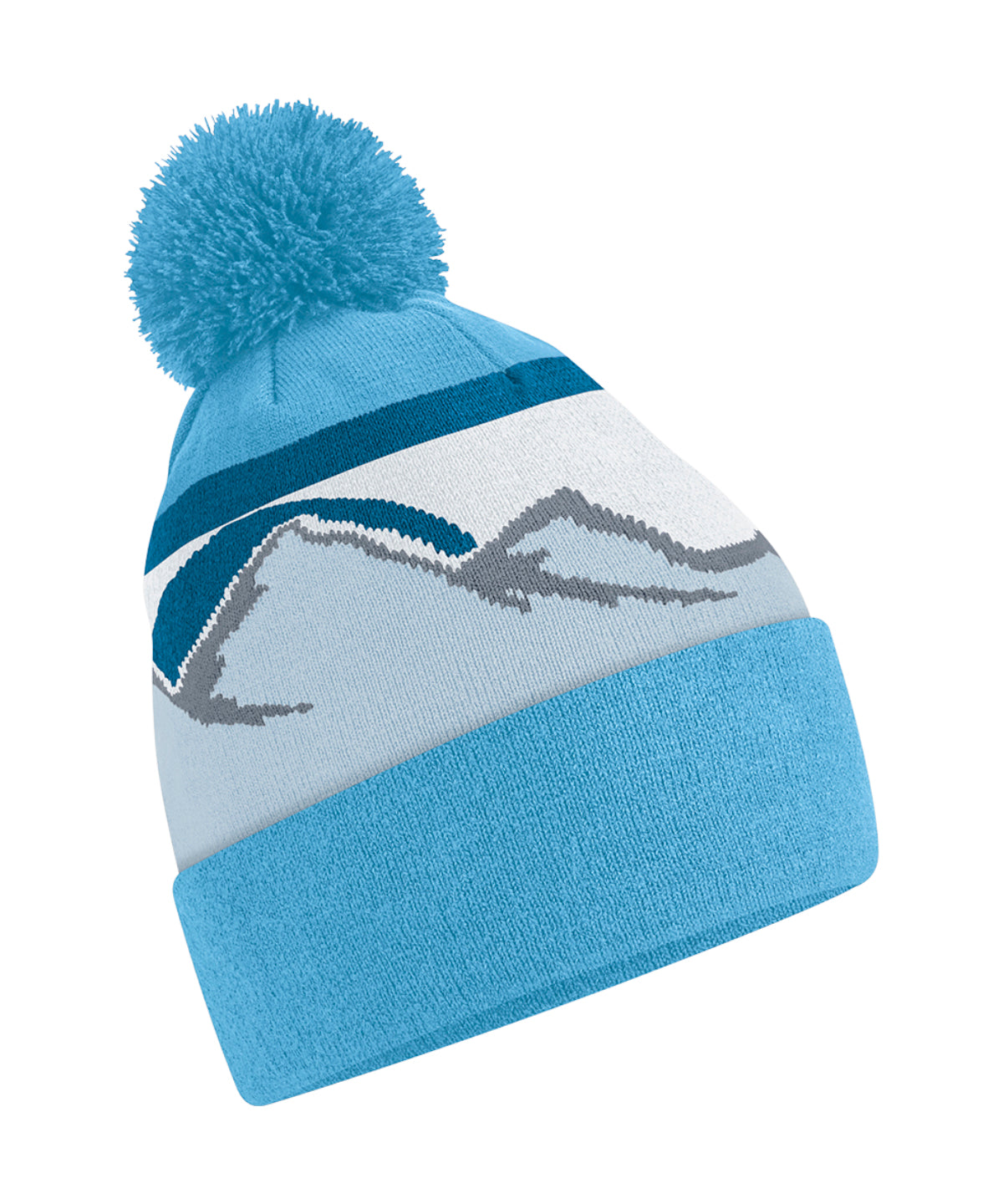 Beechfield Mountain Peaks Pom Pom Beanie