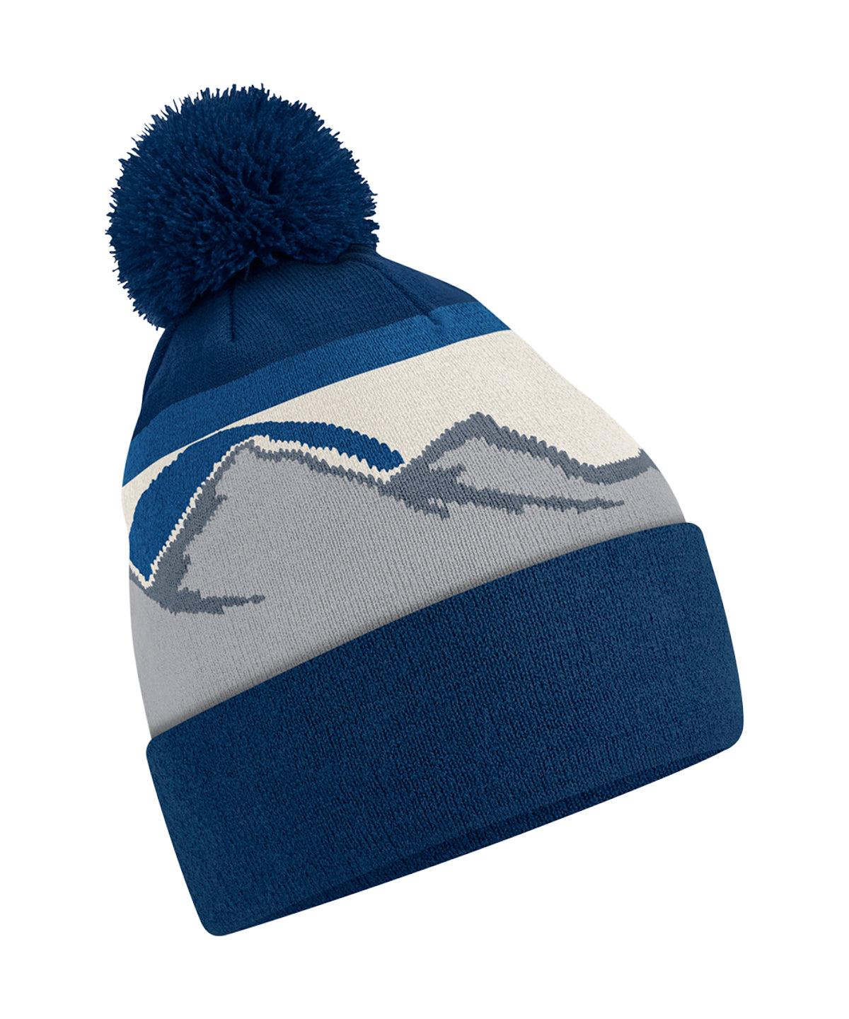 Beechfield Mountain Peaks Pom Pom Beanie