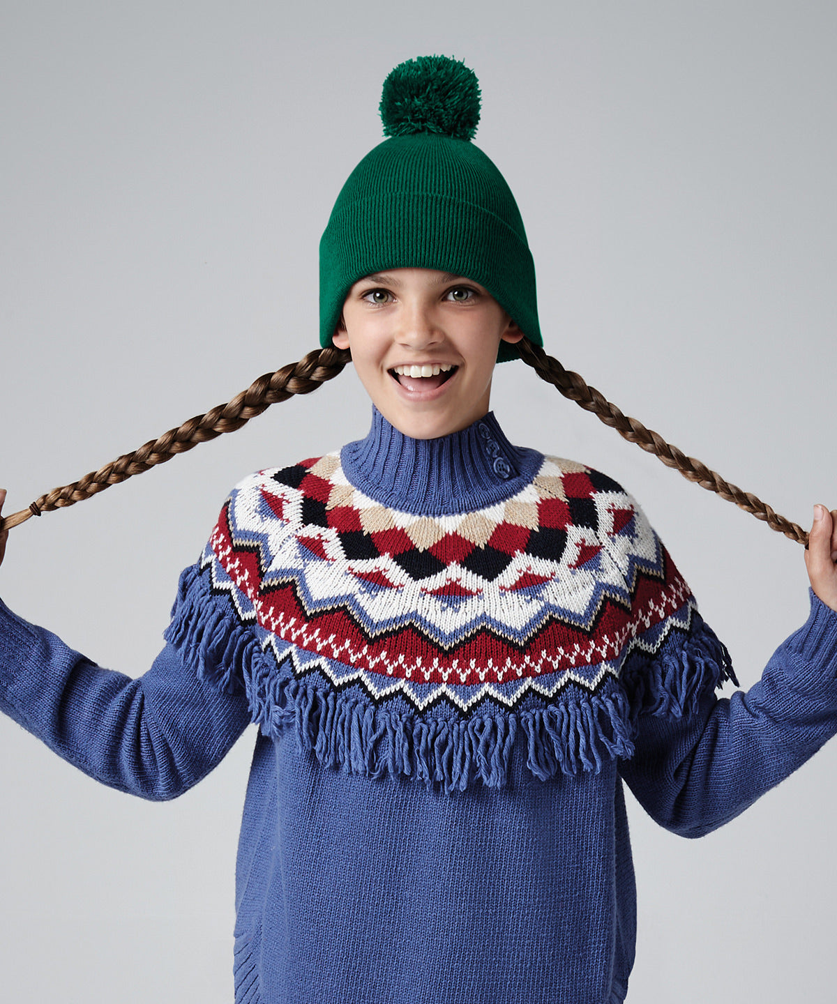 Beechfield Junior Original Pom Pom Beanie