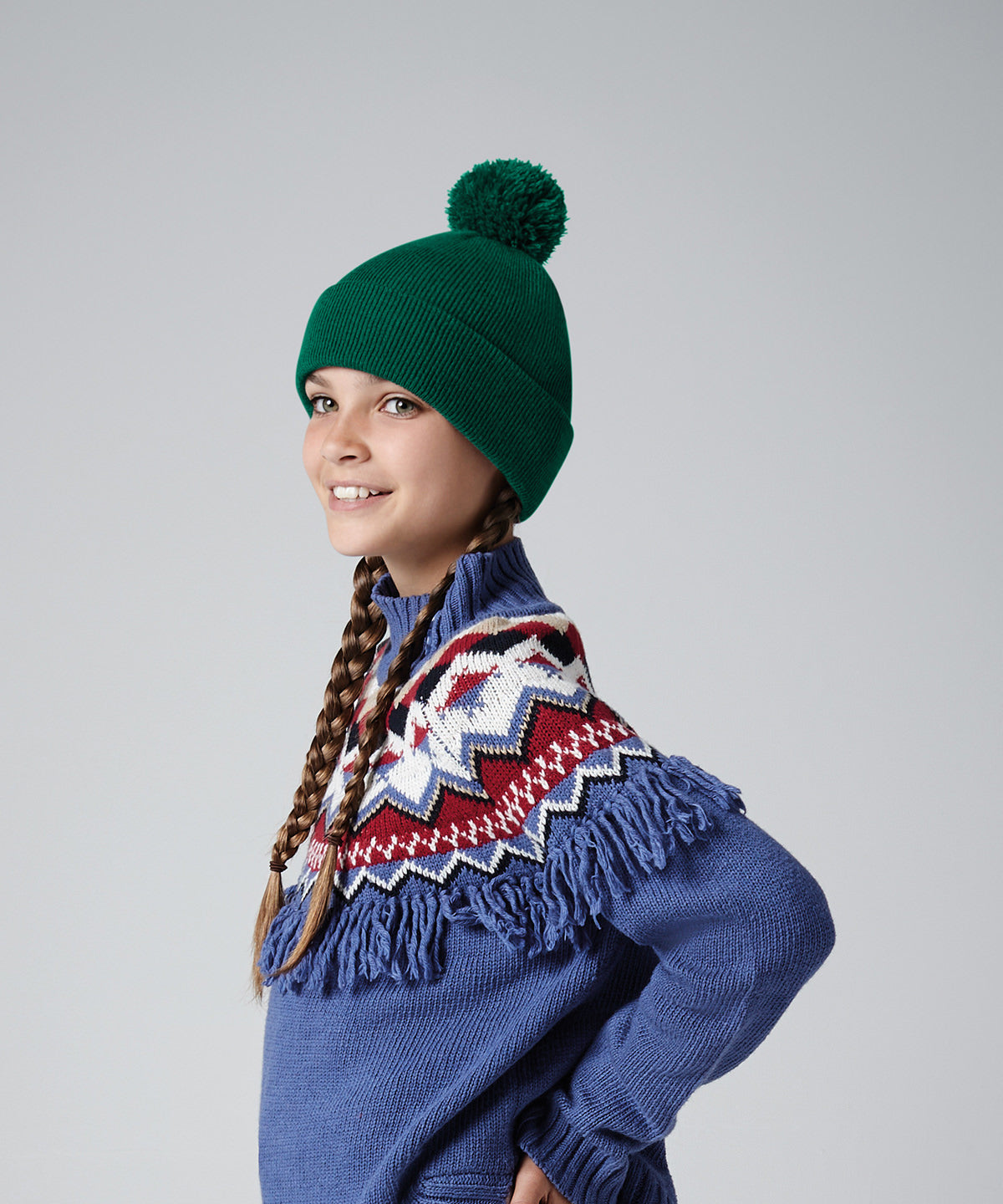 Beechfield Junior Original Pom Pom Beanie