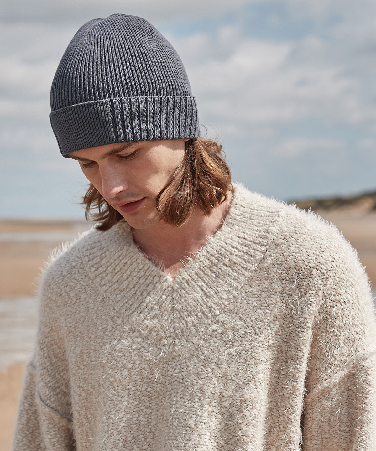 Beechfield Organic Cotton Engineered Patch Beanie