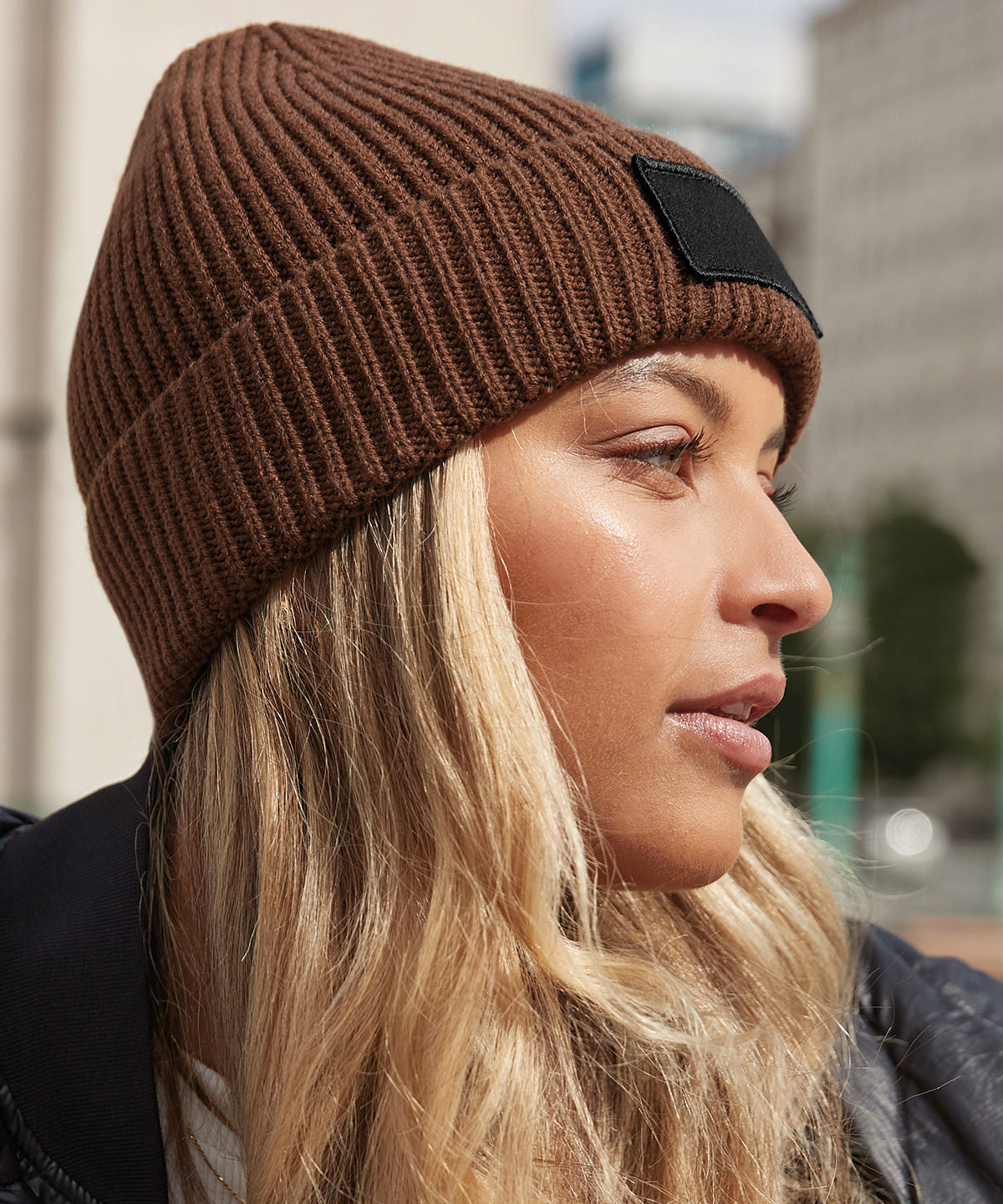 Beechfield Fashion Patch Beanie