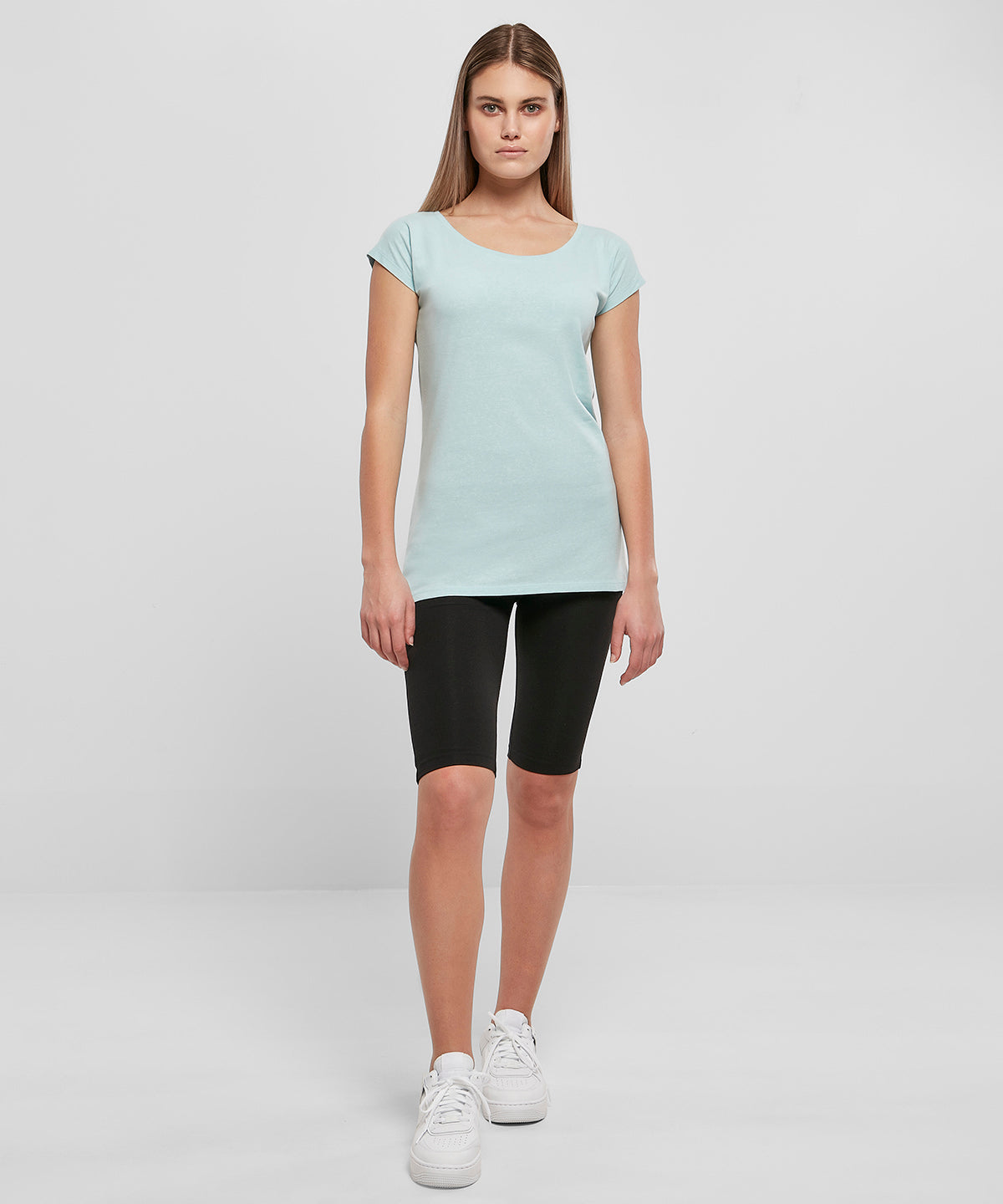 Build Your Brand Basic Women's Wide Neck Tee