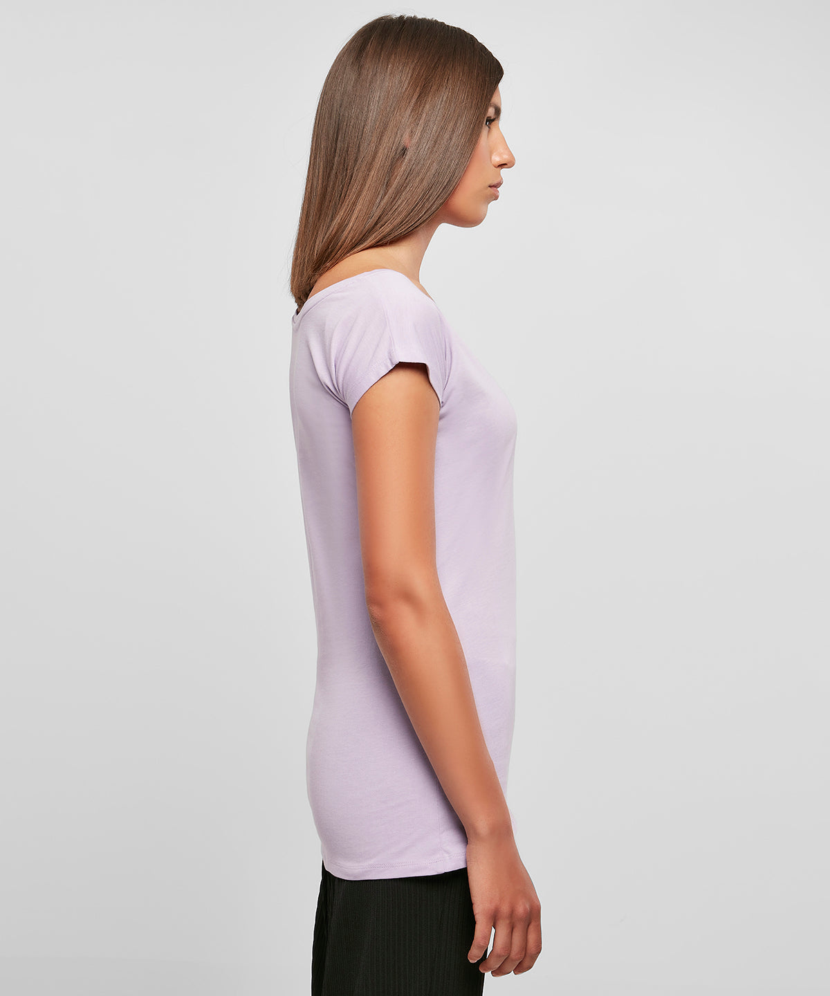 Build Your Brand Basic Women's Wide Neck Tee