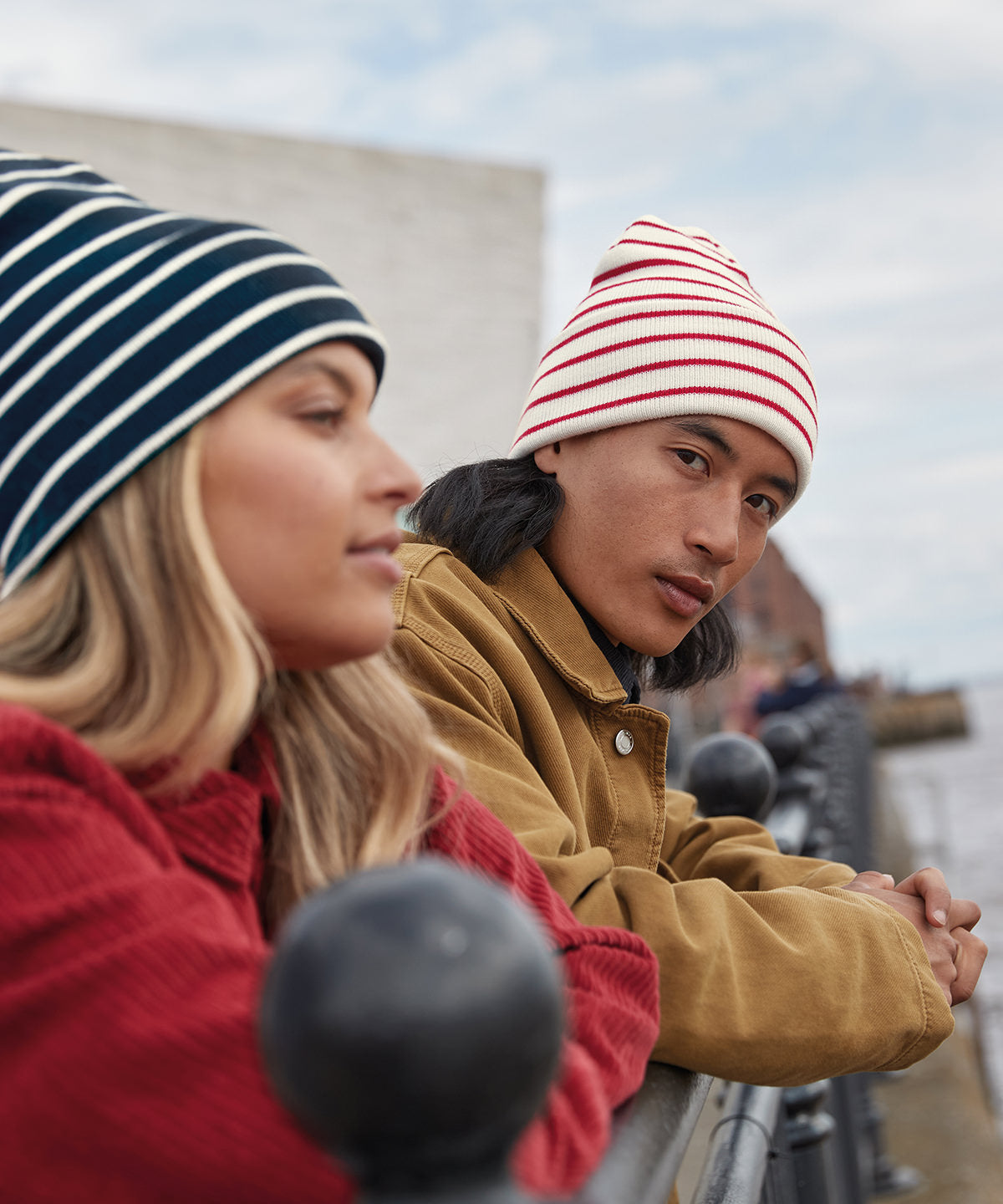 Beechfield Original Deep-cuffed Striped Beanie