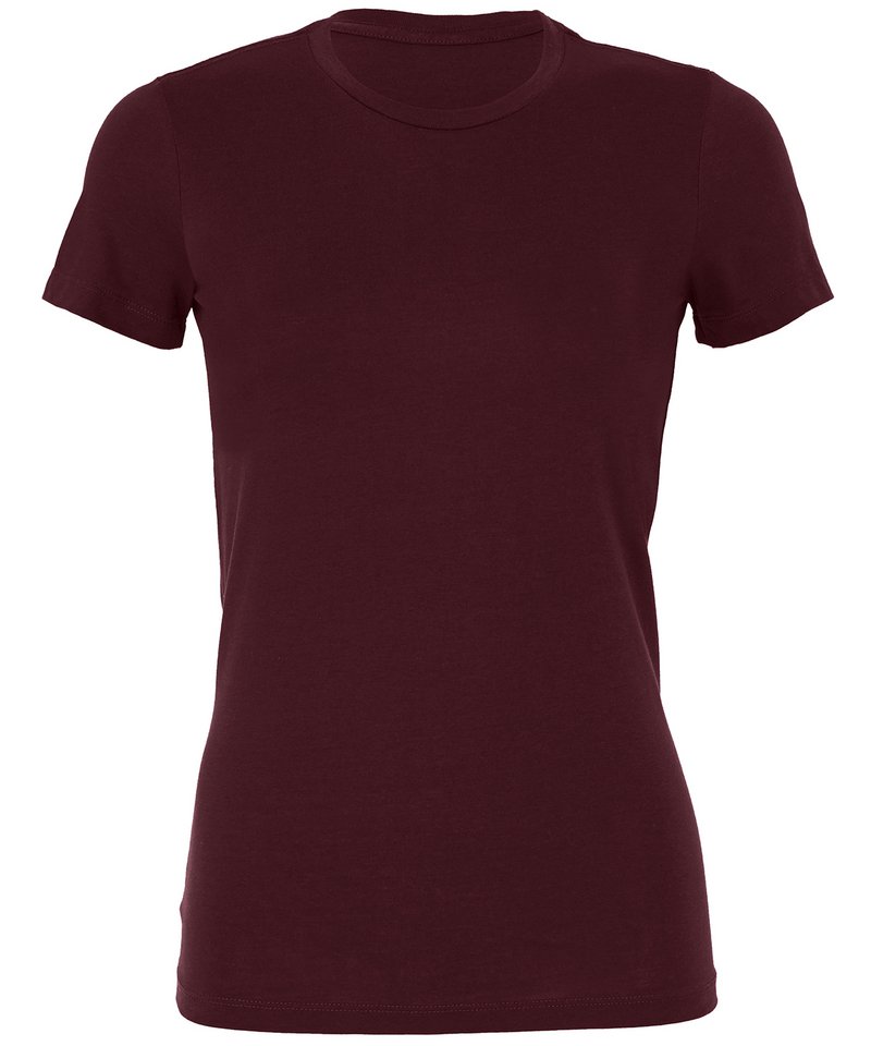 Bella Canvas Sheer Mini Rib Crew Neck T-shirt