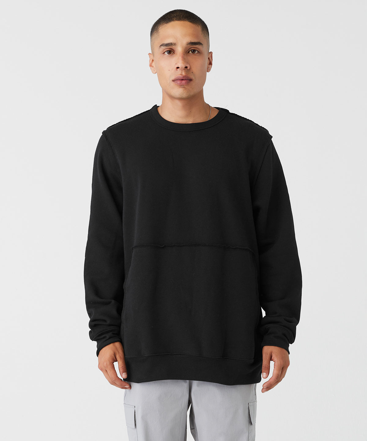 Bella Canvas Unisex Raw-seam Crew Pullover