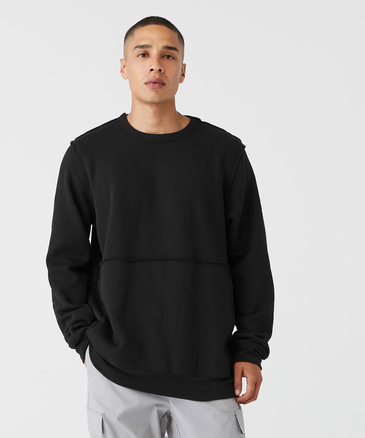 Bella Canvas Unisex Raw-seam Crew Pullover