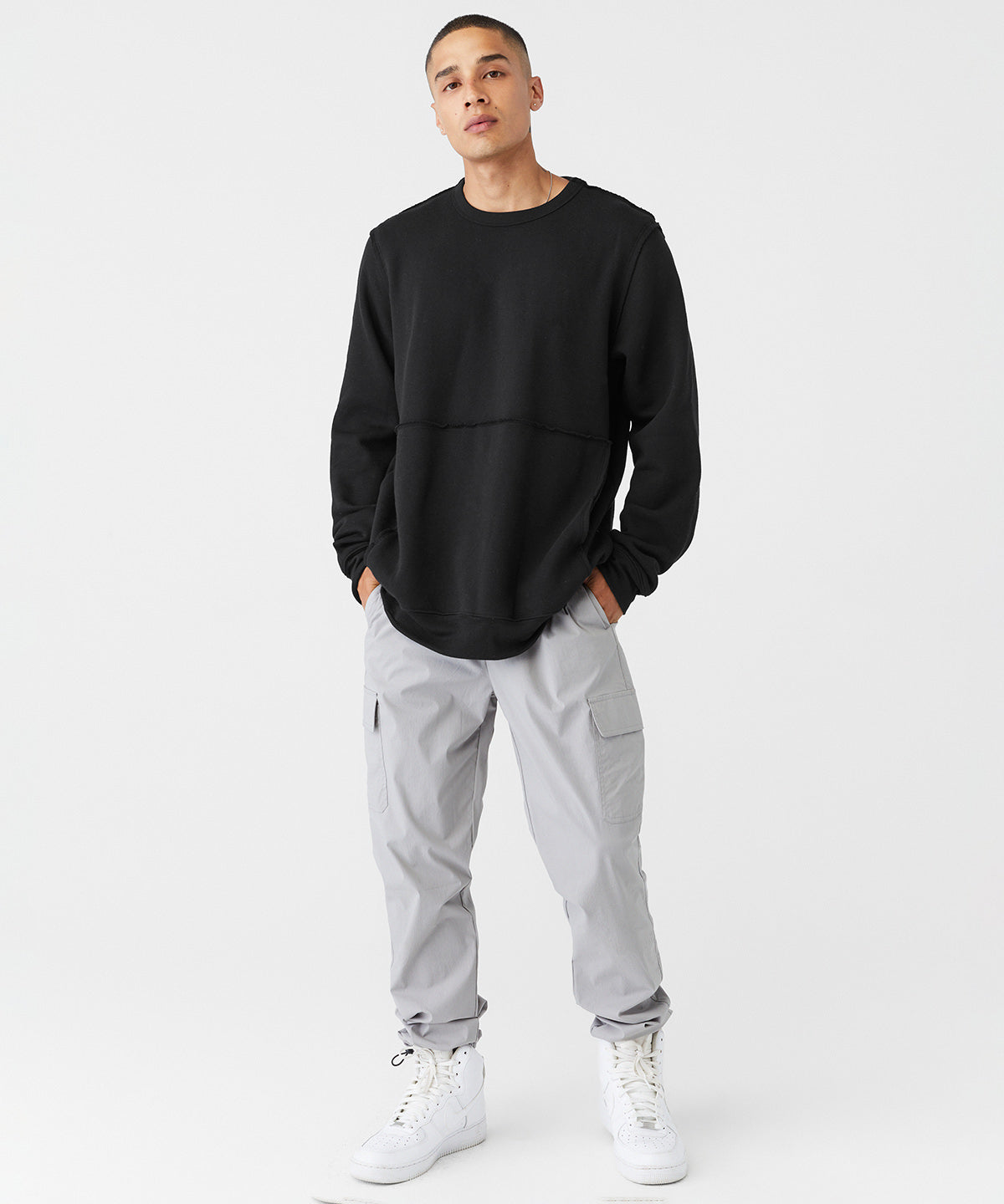 Bella Canvas Unisex Raw-seam Crew Pullover