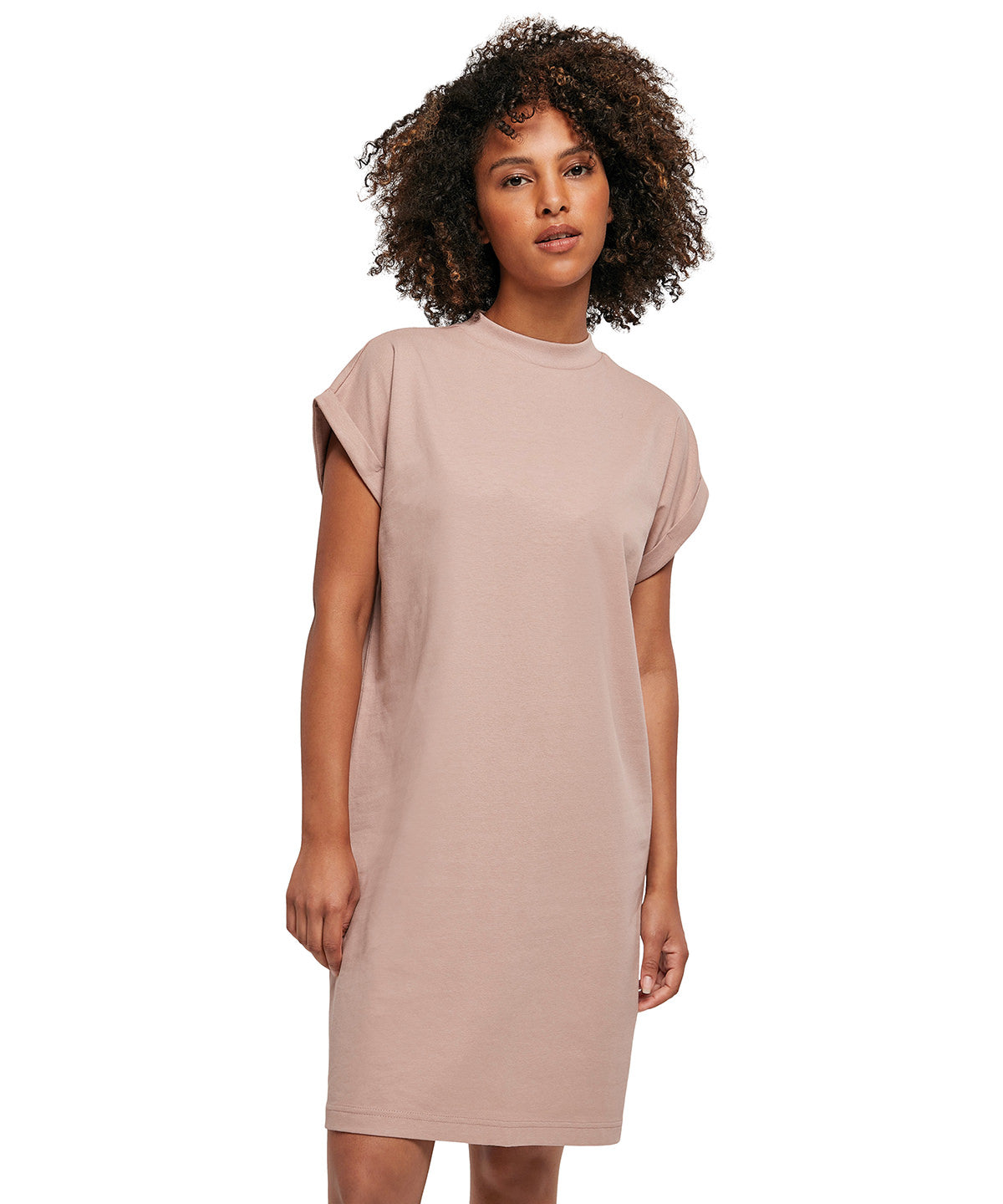 Build Your Brand Women's Turtle Extended Shoulder Dress