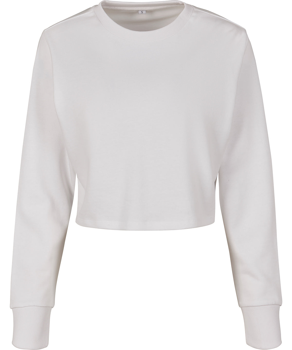 Build Your Brand Women’s Terry Cropped Crew