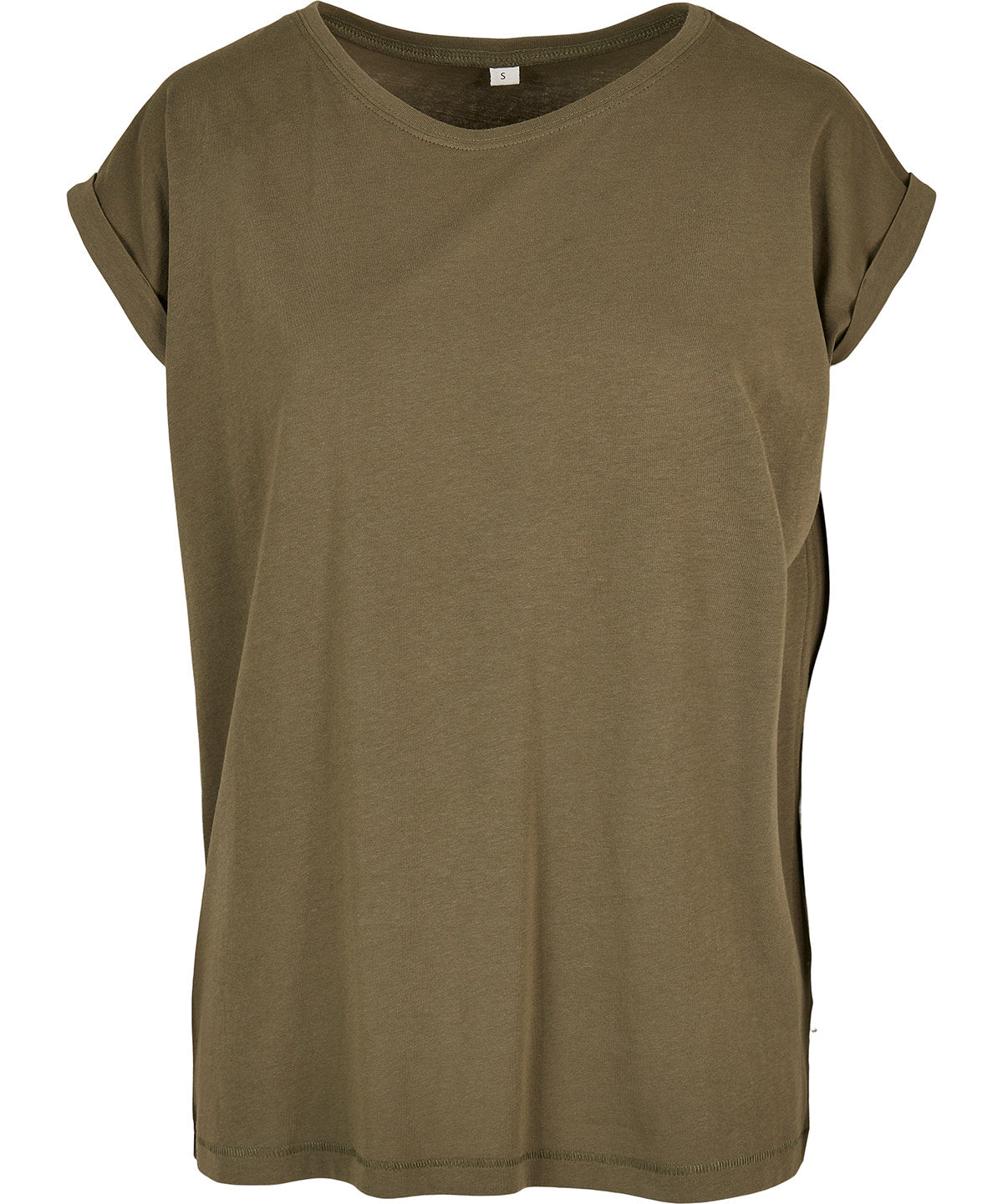 Build Your Brand Women's Organic Extended Shoulder Tee