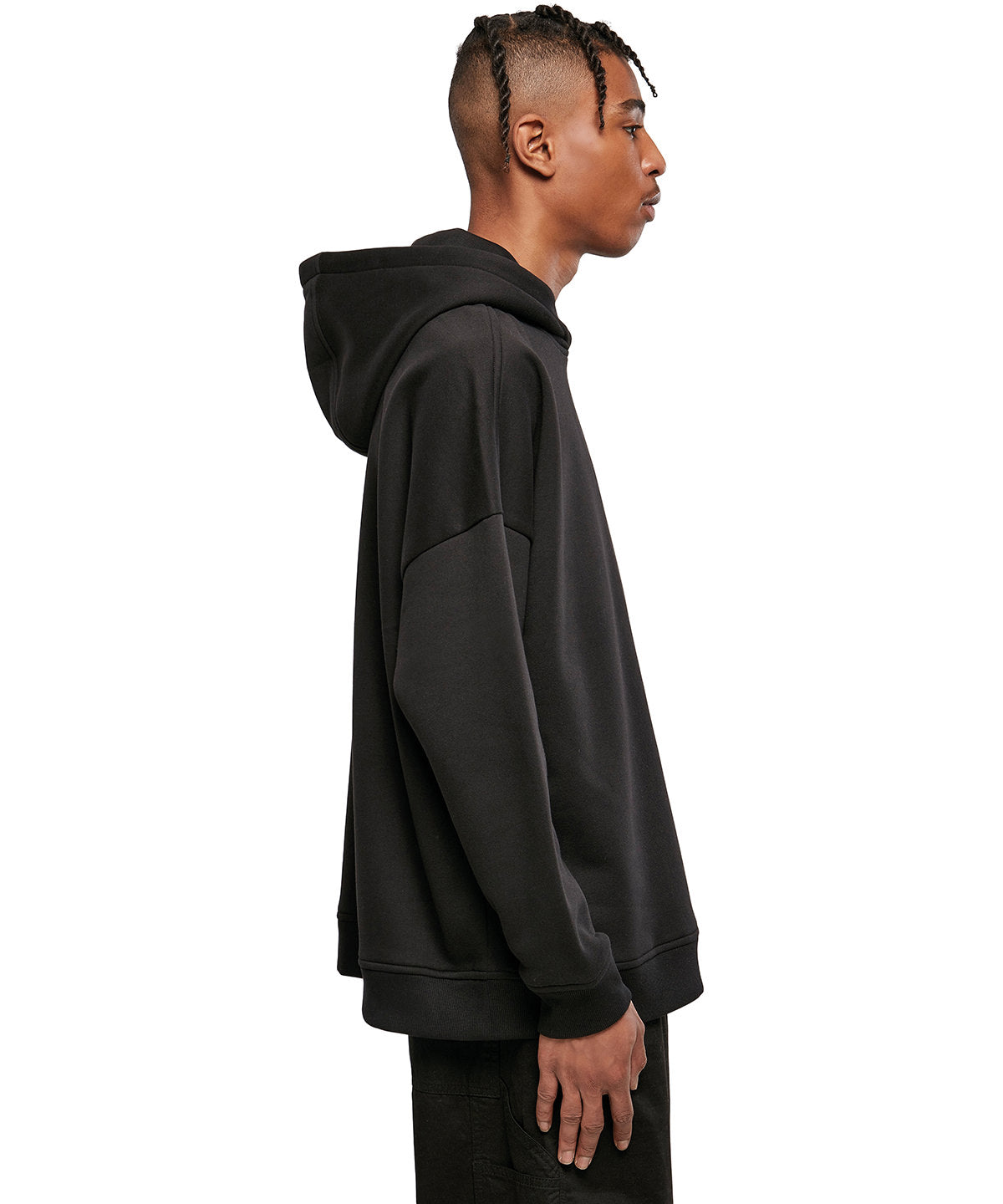 Build Your Brand Oversized Cut-on Sleeve Hoodie