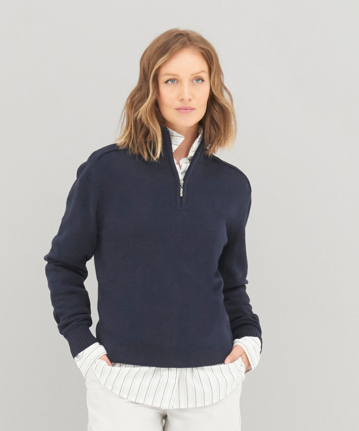 AWDis Ecologie Wakhan ¼ Regen Zip Knit Sweater