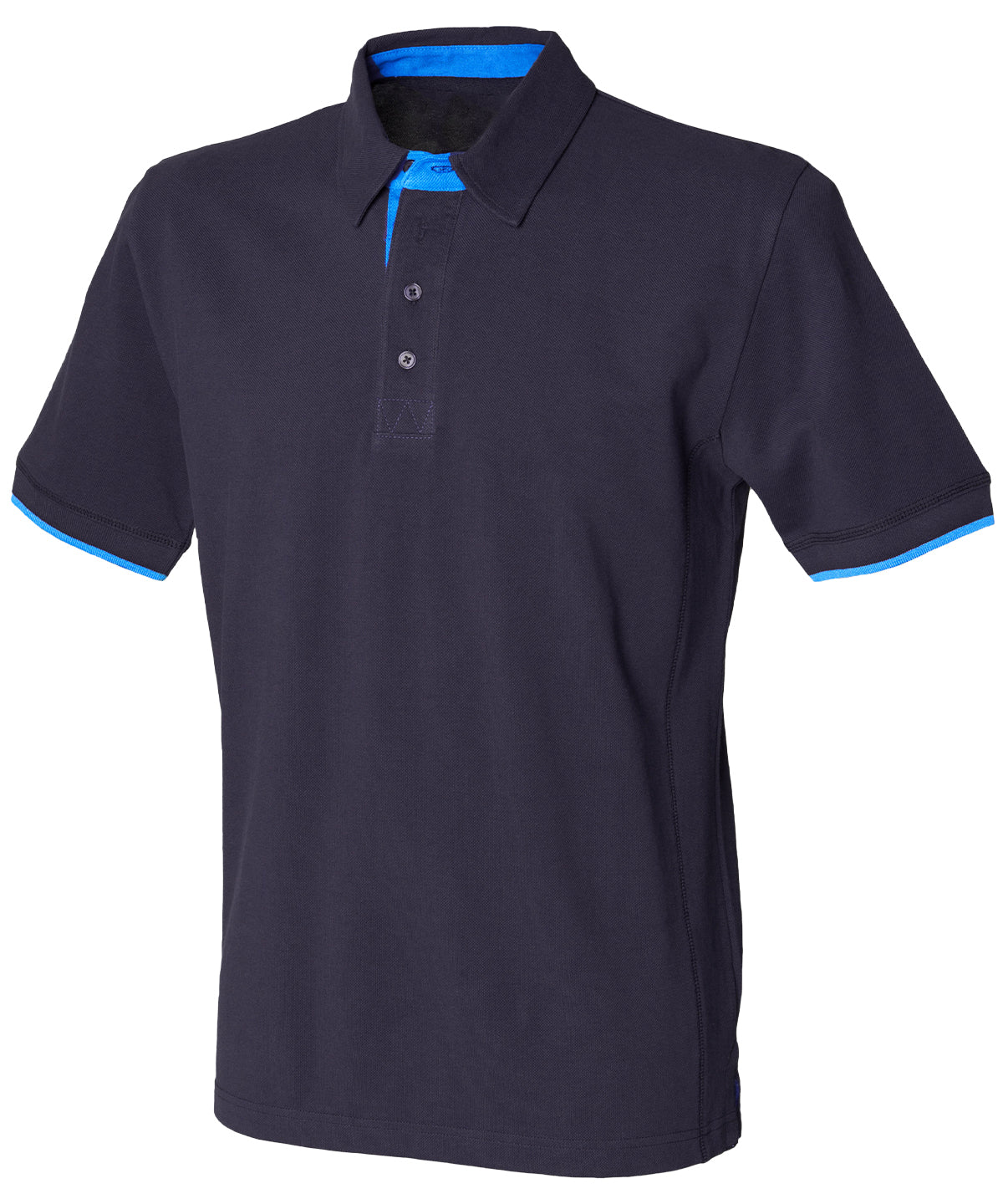 Front Row Contrast Piqué Polo Shirt