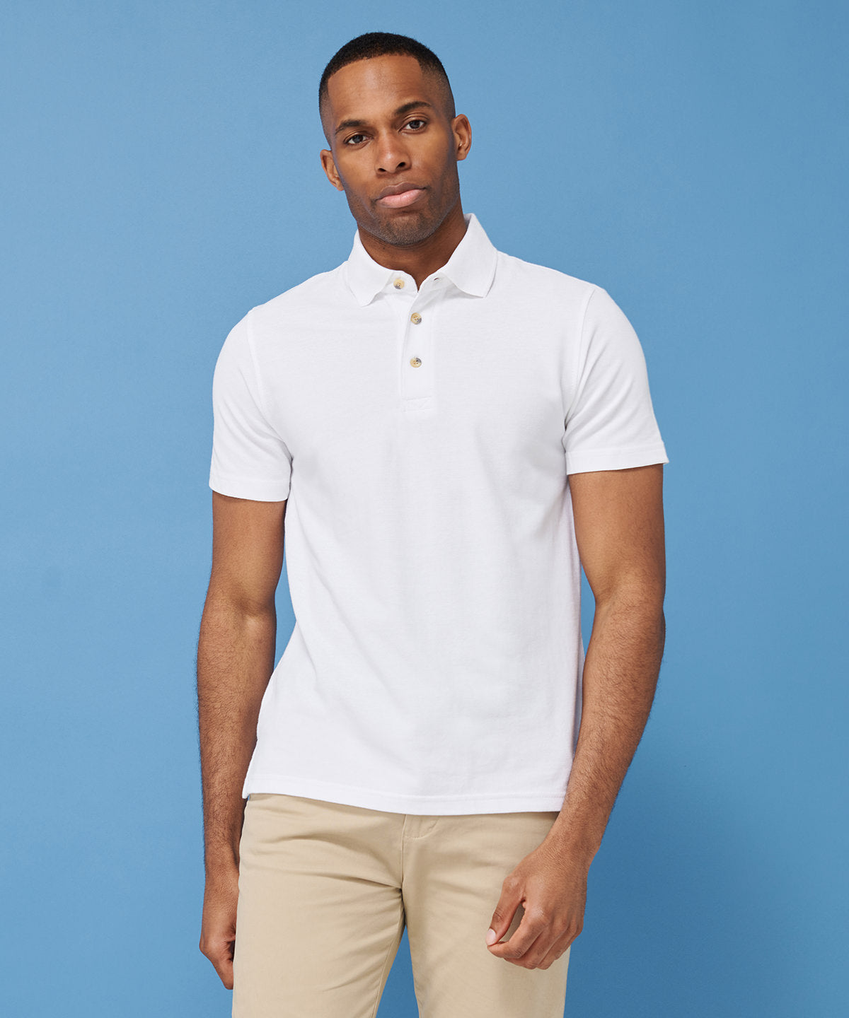 Henbury Classic Cotton Piqué Polo With Stand-up Collar