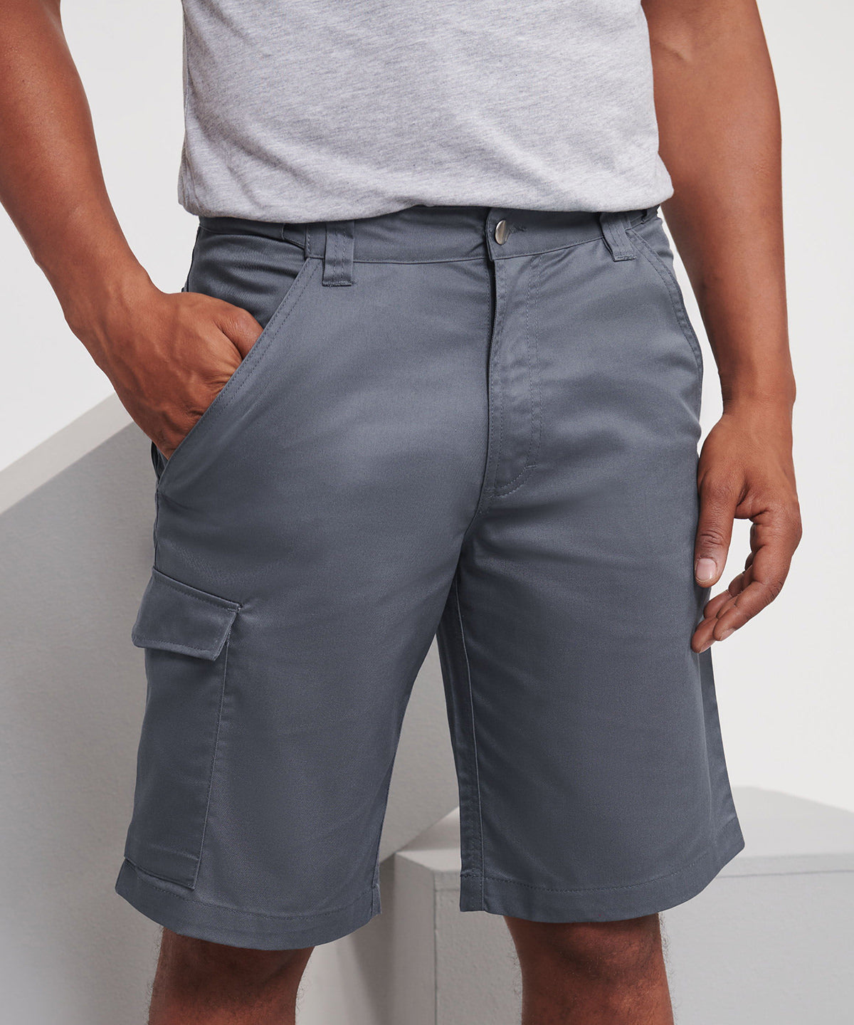 Russell Europe Polycotton Twill Workwear Shorts