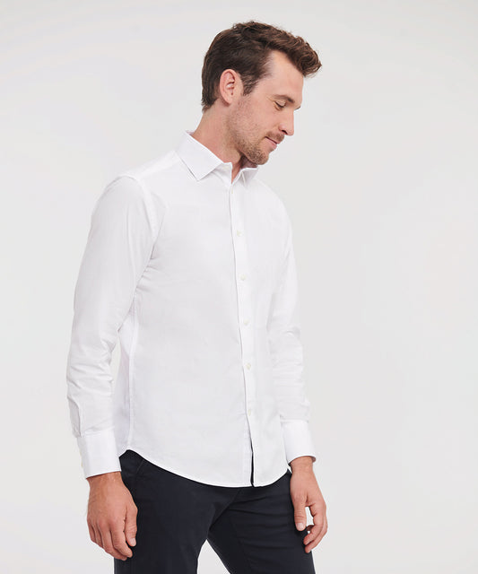 Russell Collection Long Sleeve Easycare Fitted Shirt