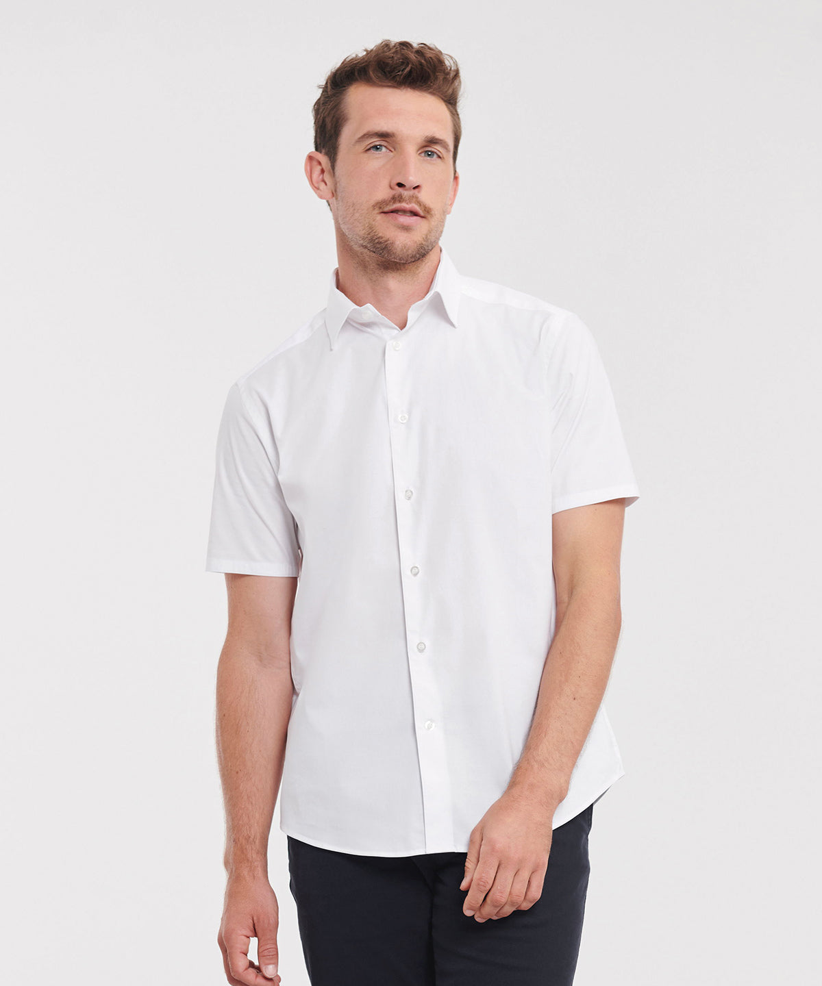 Russell Collection Short Sleeve Easycare Fitted Shirt