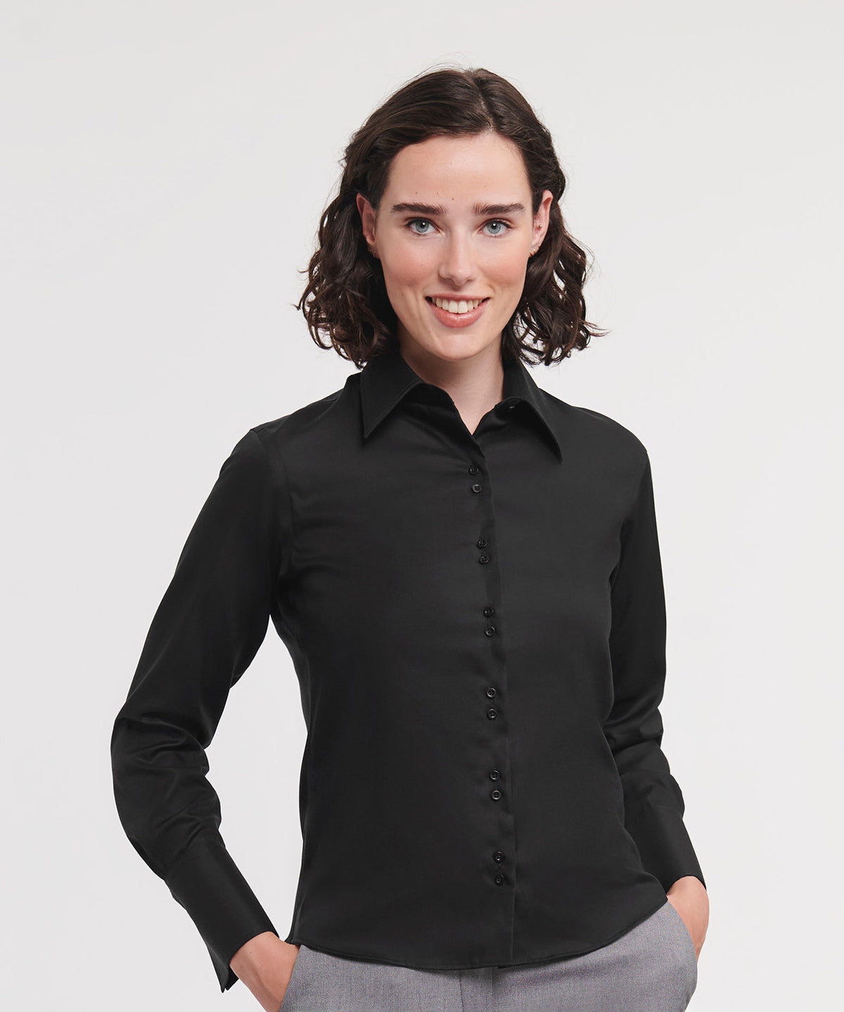 Russell Europe Women's Long Sleeve Ultimate Non-iron Shirt