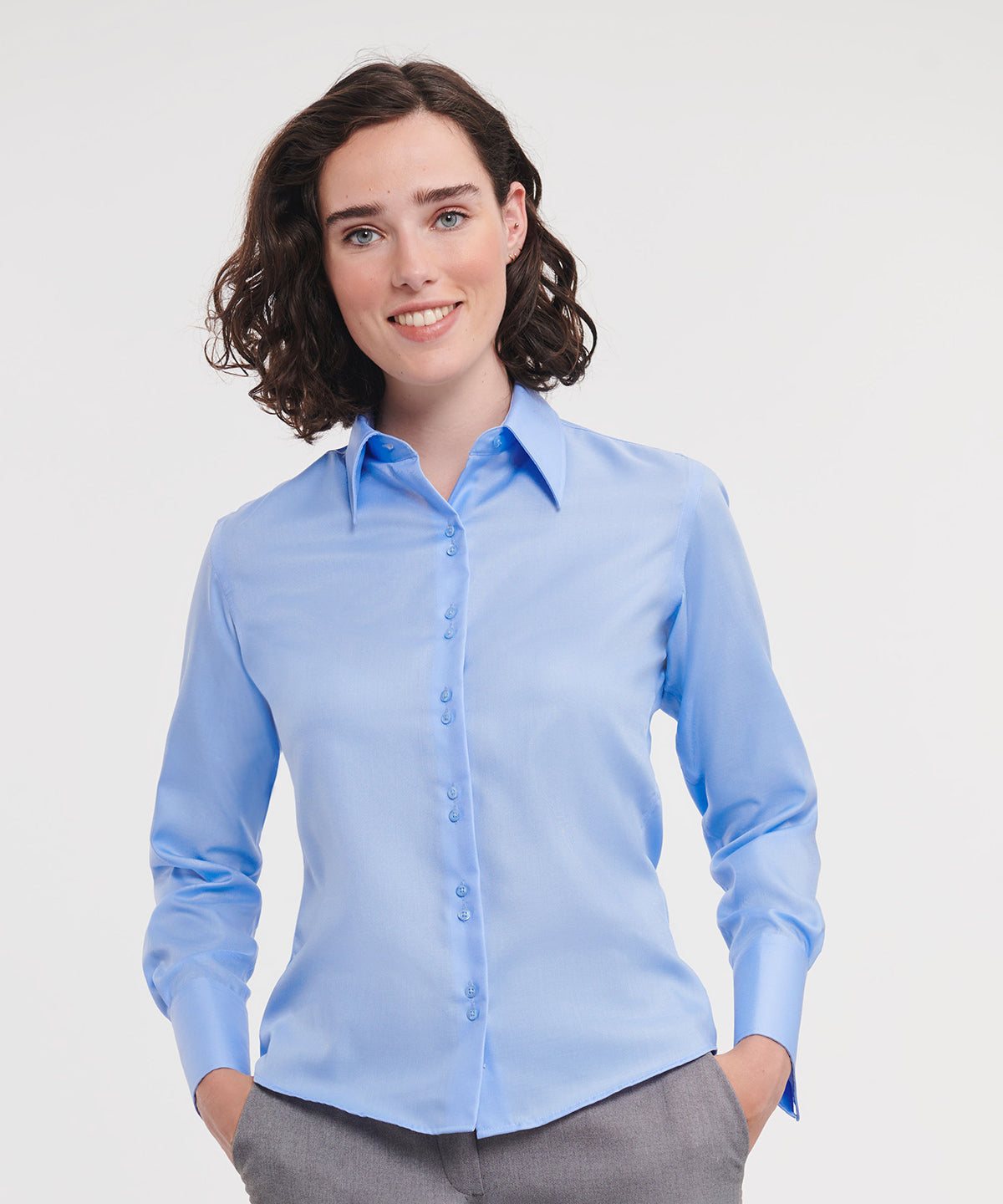 Russell Europe Women's Long Sleeve Ultimate Non-iron Shirt