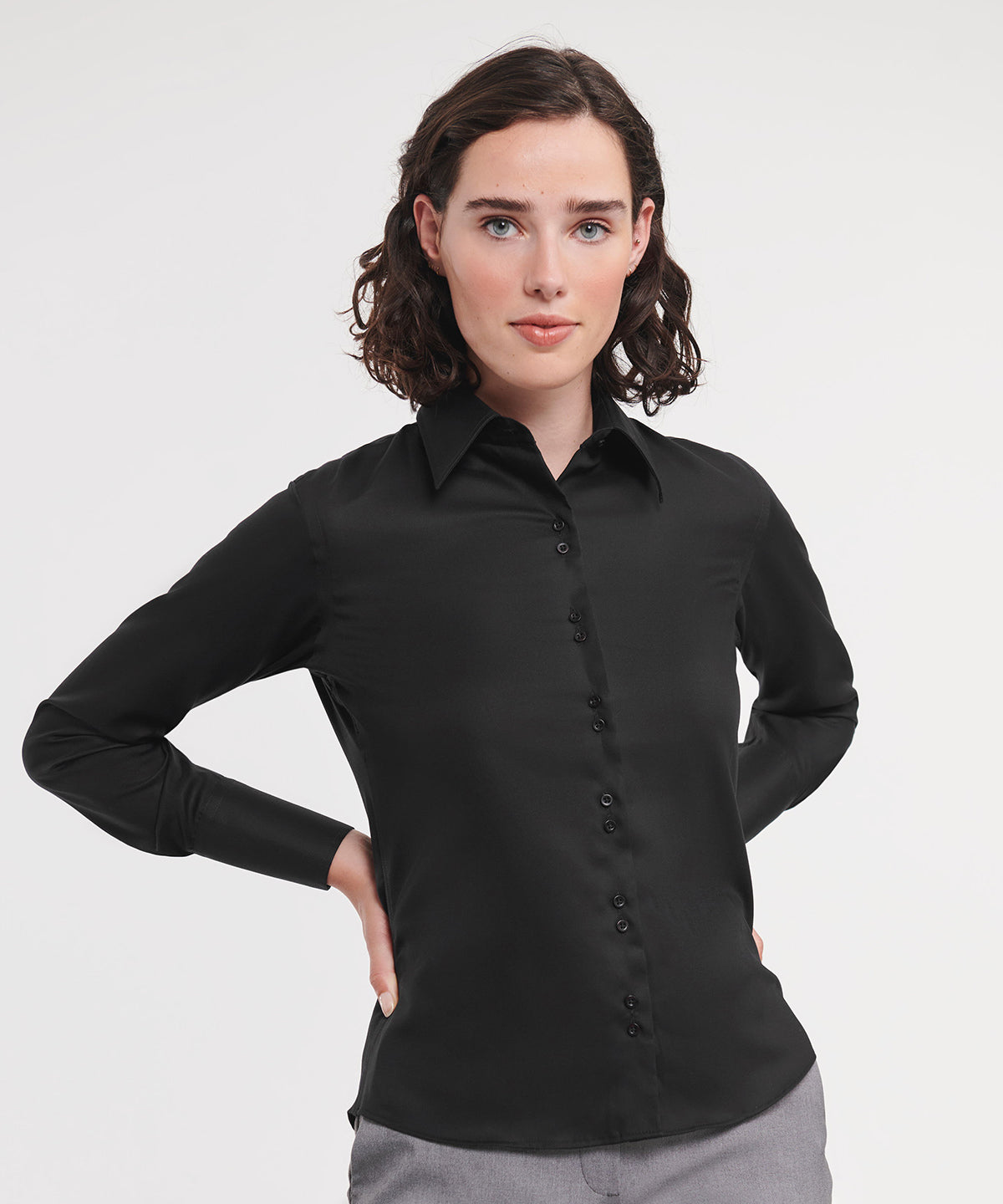 Russell Europe Women's Long Sleeve Ultimate Non-iron Shirt