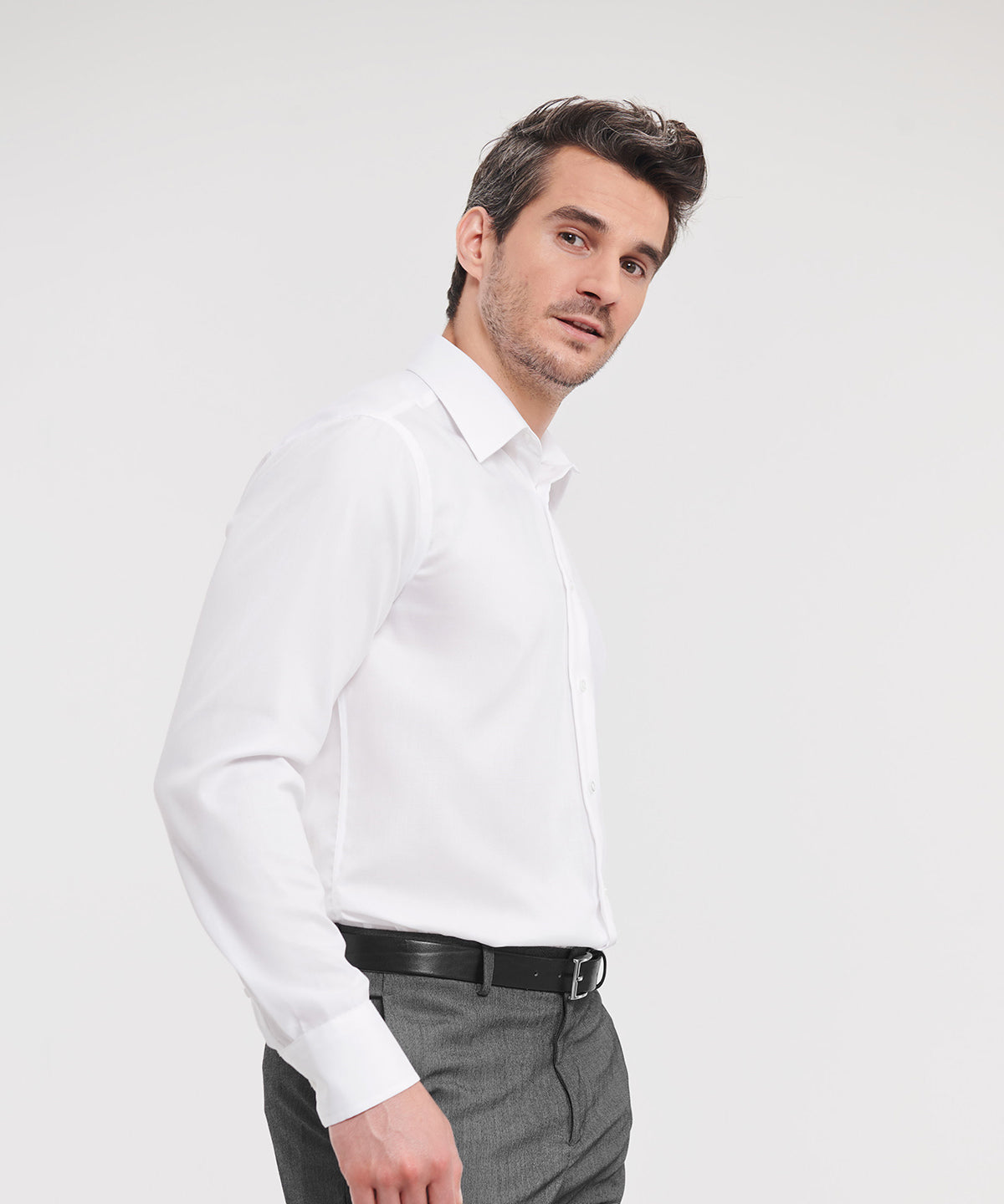 Russell Collection Long Sleeve Tailored Ultimate Non-iron Shirt