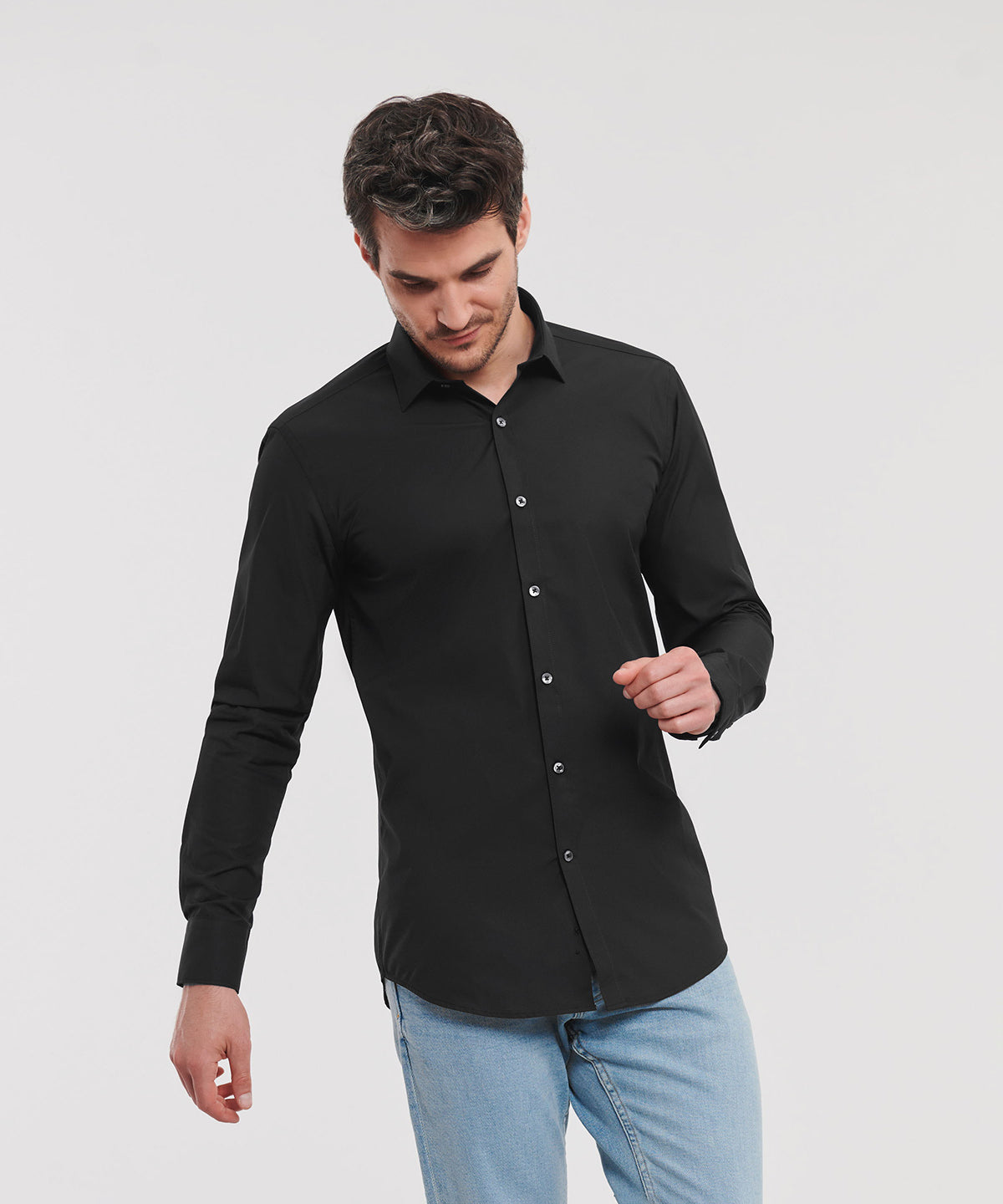 Russell Collection Long Sleeve Ultimate Stretch Shirt