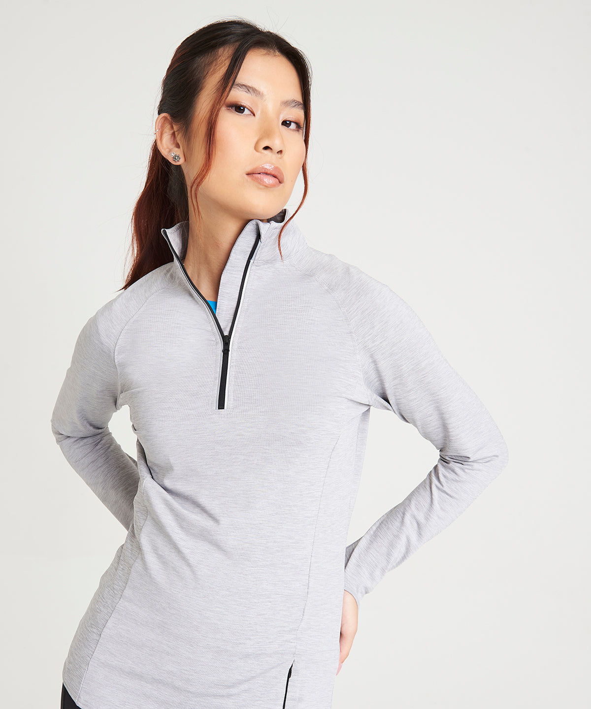 AWDis Just Cool Women's Cool Flex Long Half-zip Top