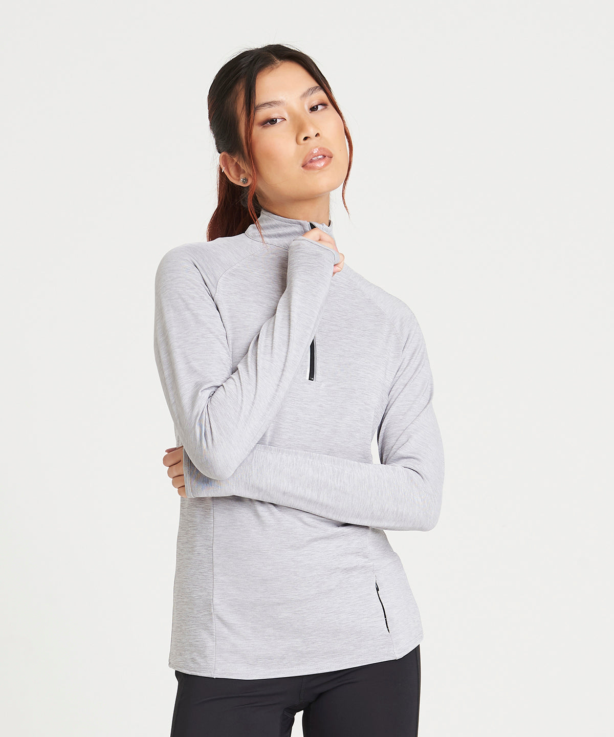 AWDis Just Cool Women's Cool Flex Long Half-zip Top