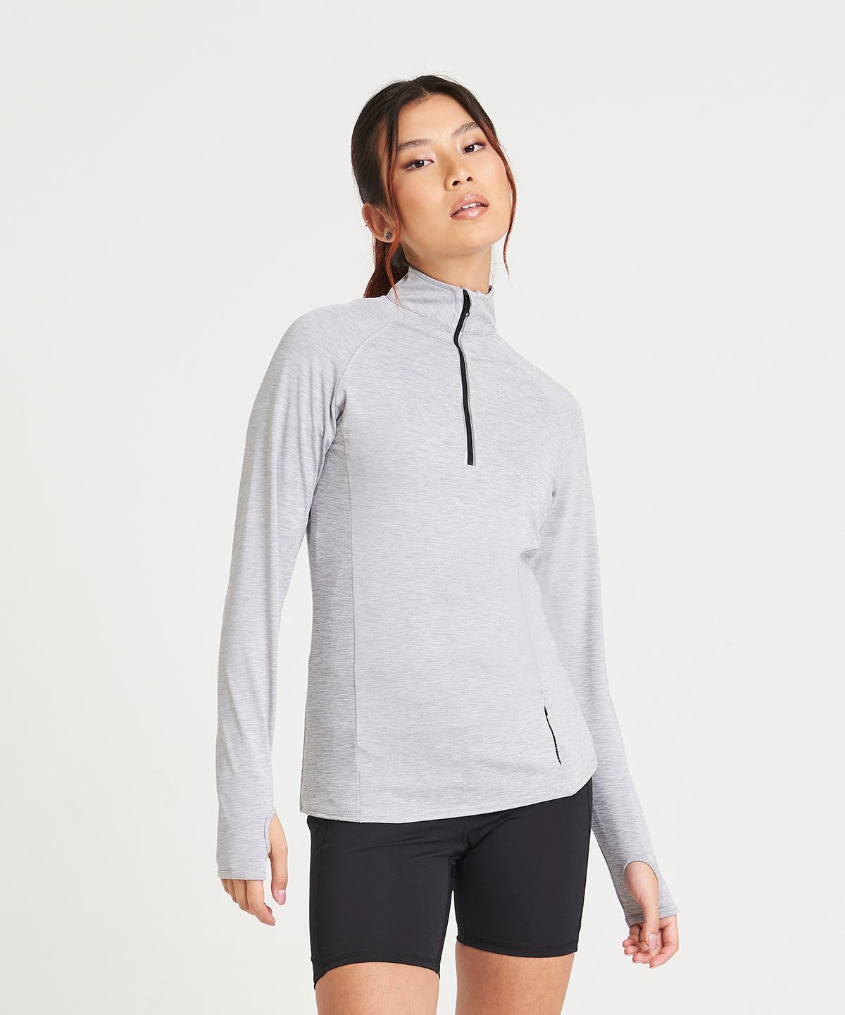 AWDis Just Cool Women's Cool Flex Long Half-zip Top