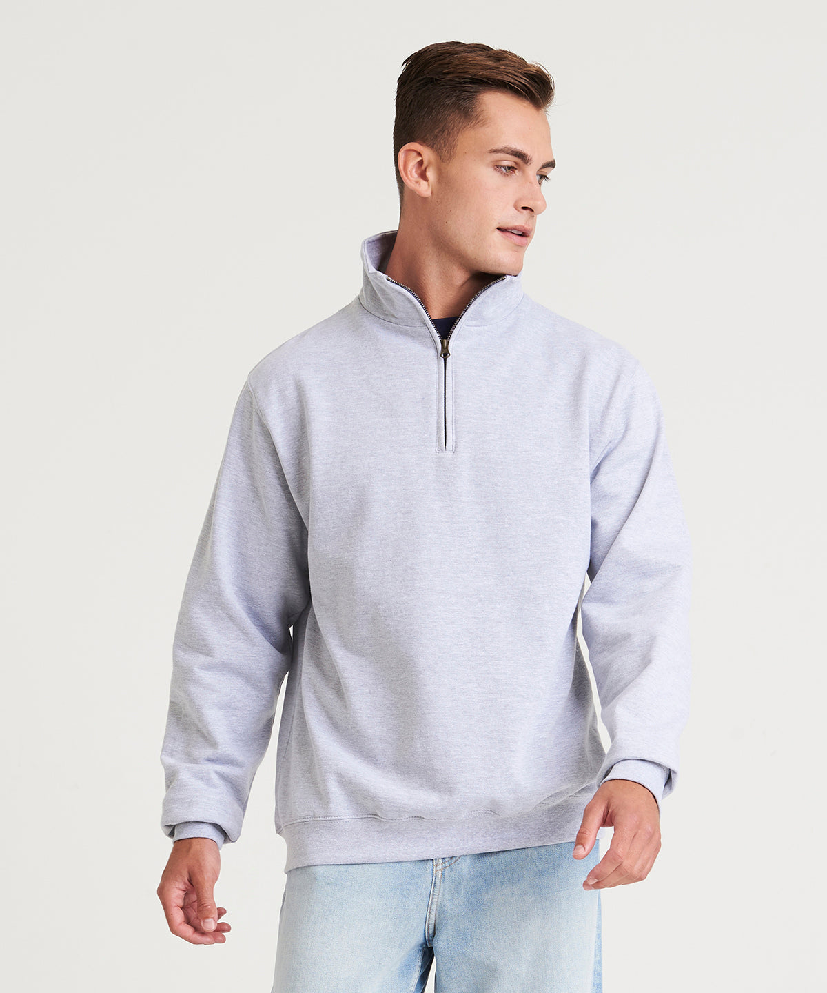 AWDis Just Hoods Sophomore ¼ Zip Sweatshirt