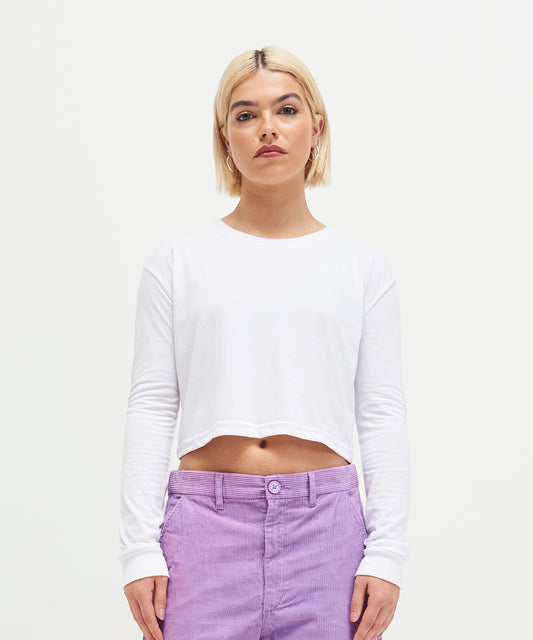 AWDis Just T's Women's Long Sleeve Cropped T