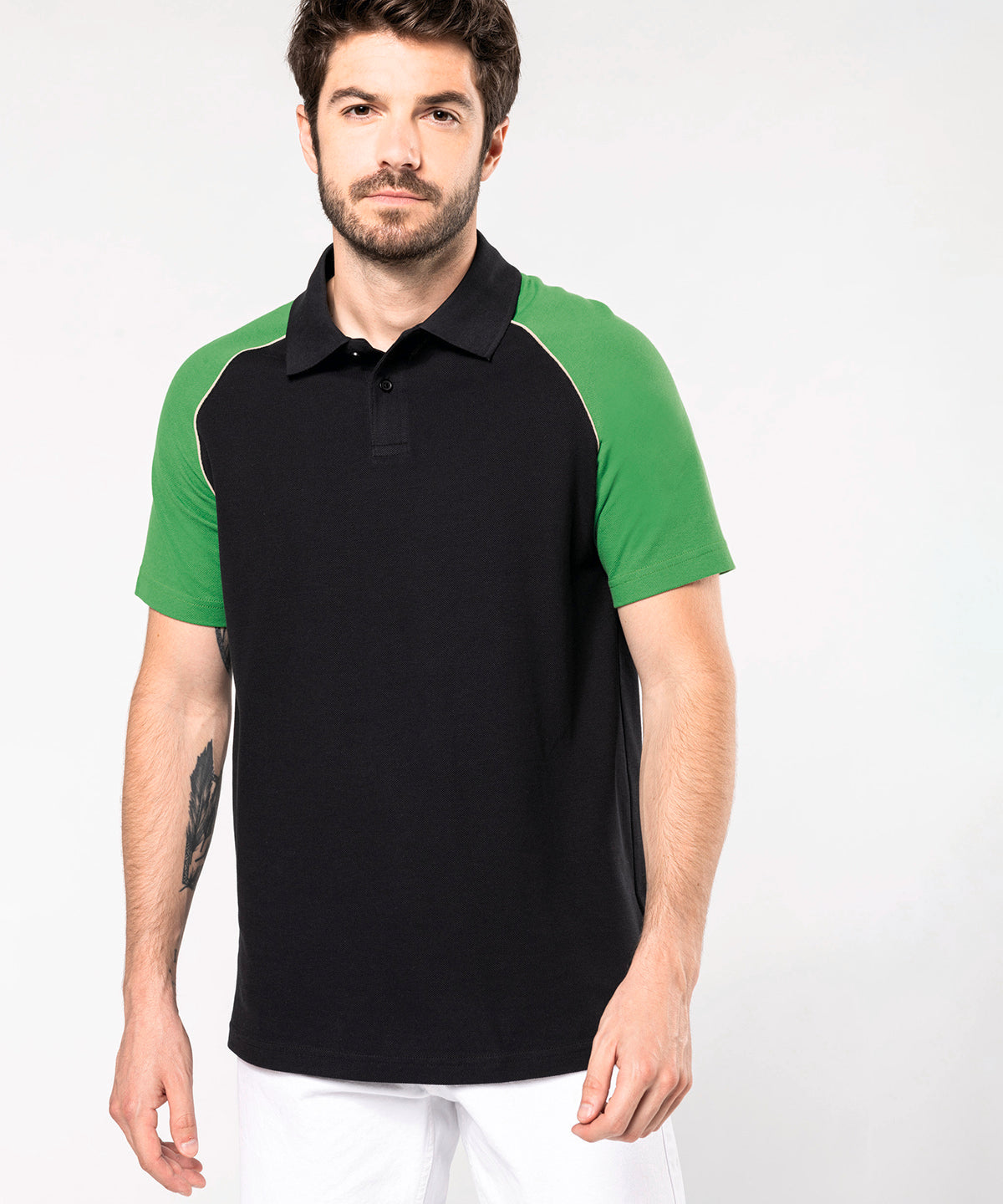 Kariban Polo Baseball Contrast Polo Shirt