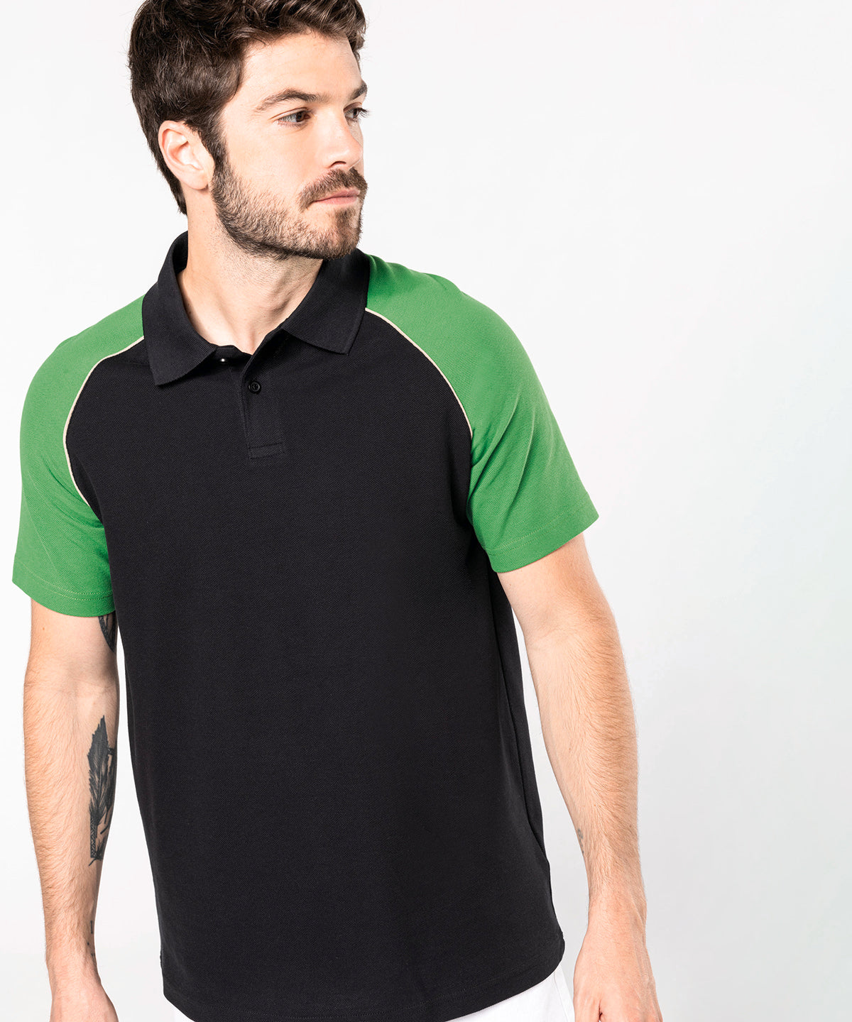 Kariban Polo Baseball Contrast Polo Shirt