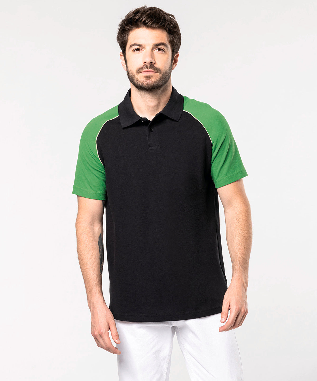 Kariban Polo Baseball Contrast Polo Shirt