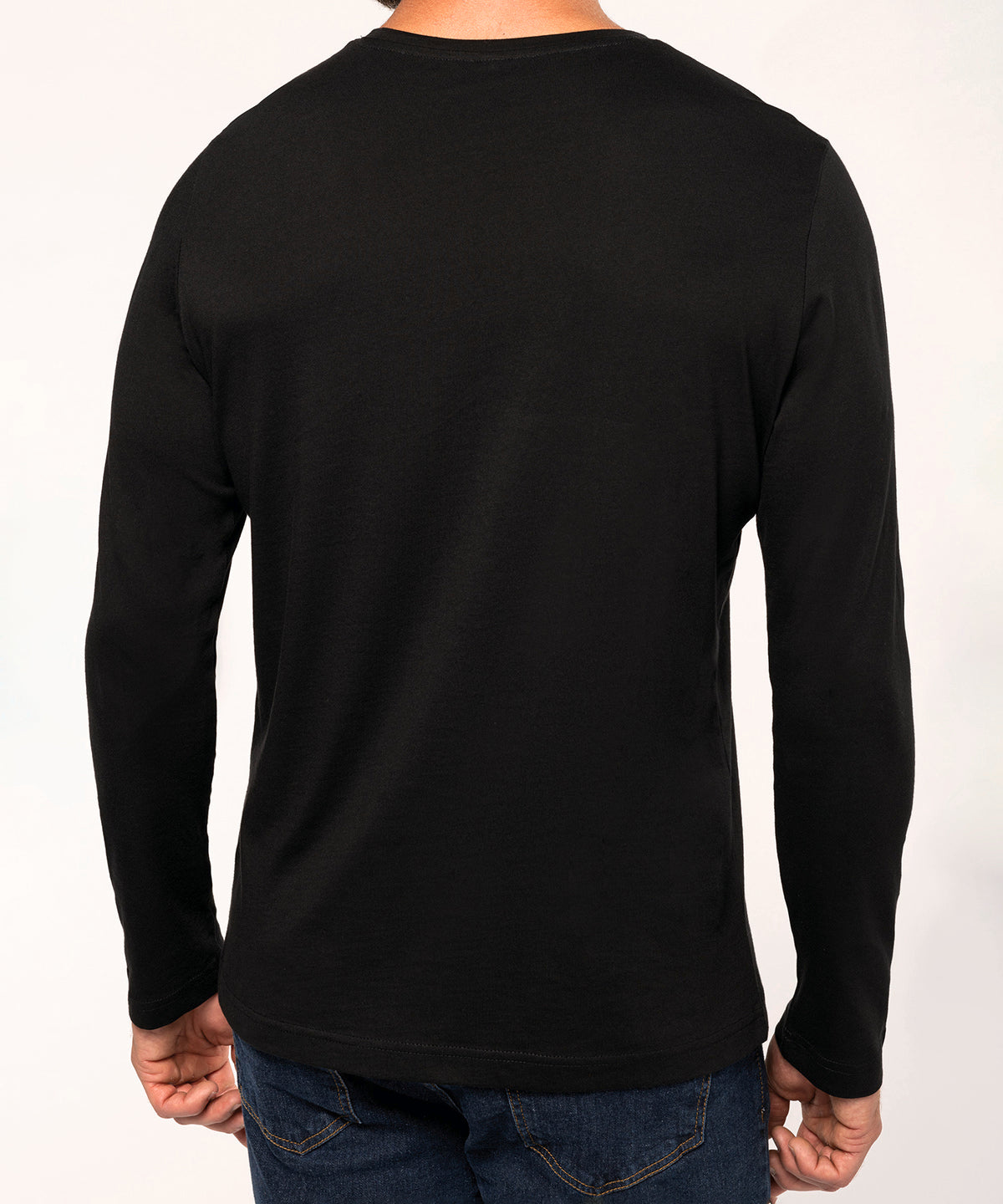 Kariban Men's Long-sleeved Crew Neck T-shirt