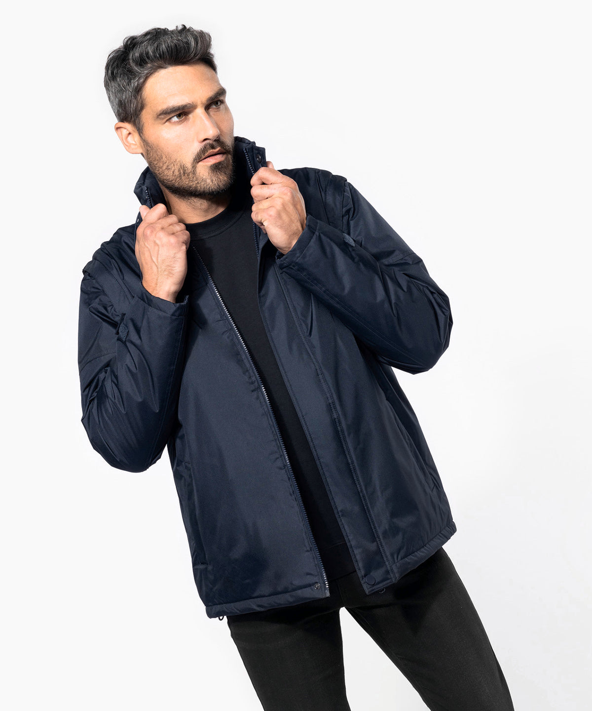 Kariban Detachable-sleeved Blouson Jacket