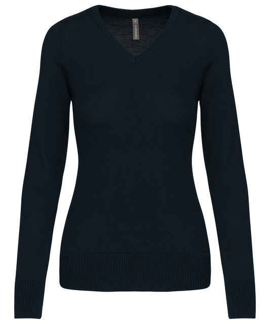 Kariban Ladies' V-neck Jumper