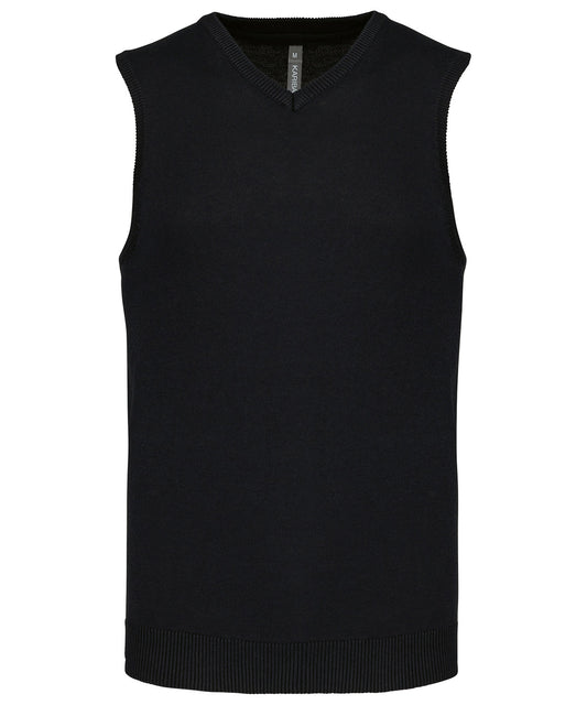 Kariban Men's Sleeveless V-neck Jumper