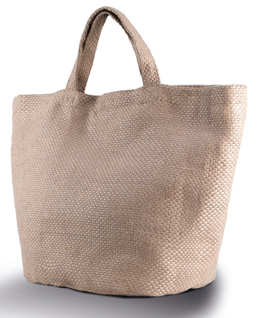 KiMood 100% Natural Yarn Dyed Jute Bag