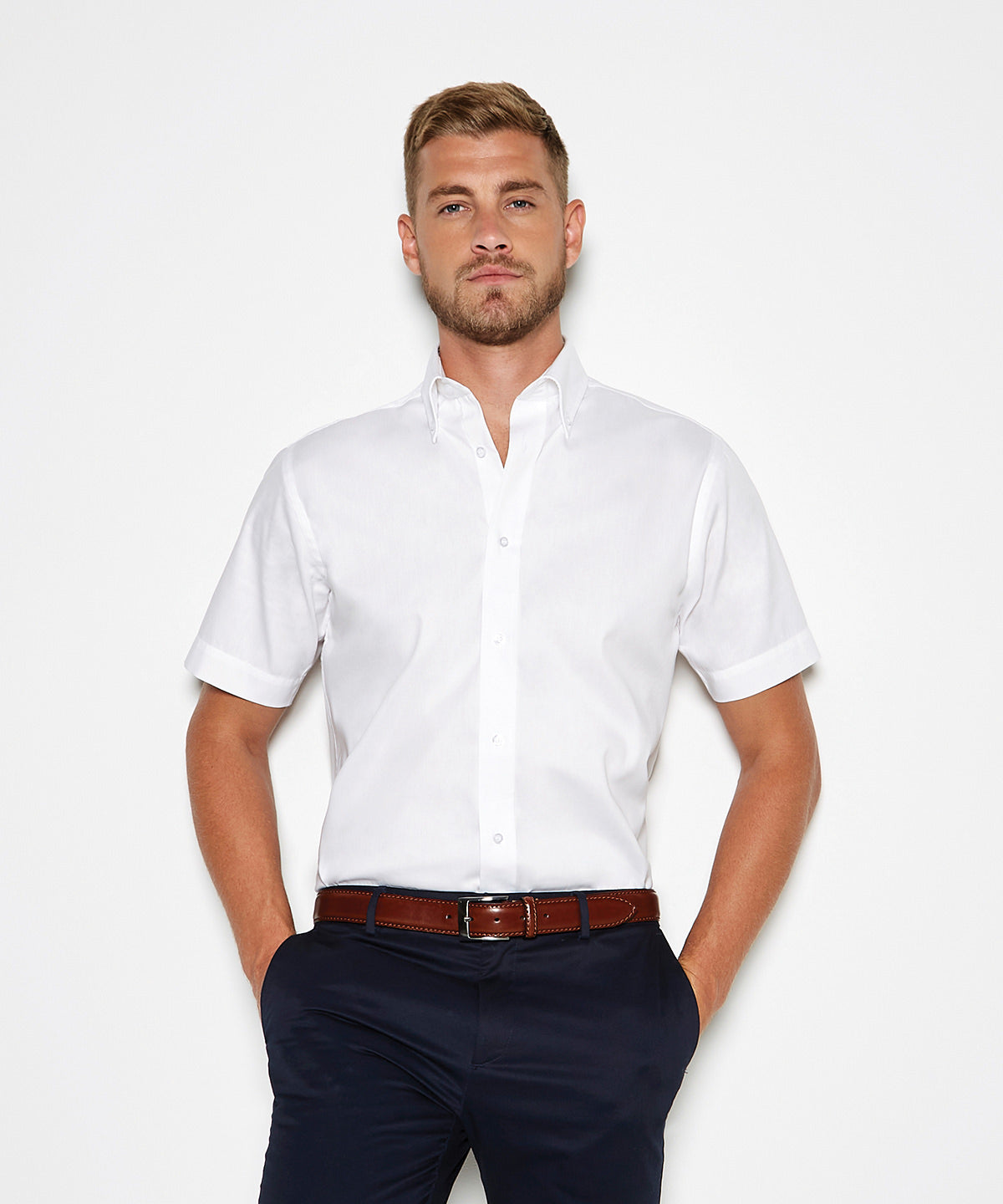 Kustom Kit Premium Oxford Shirt Short-sleeved (tailored Fit)