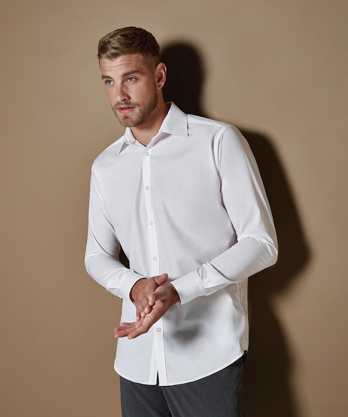 Kustom Kit Business Shirt Long-sleeved (slim Fit)