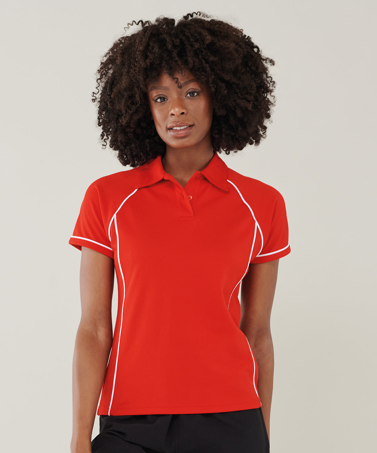 Finden & Hales Women's Piped Performance Polo