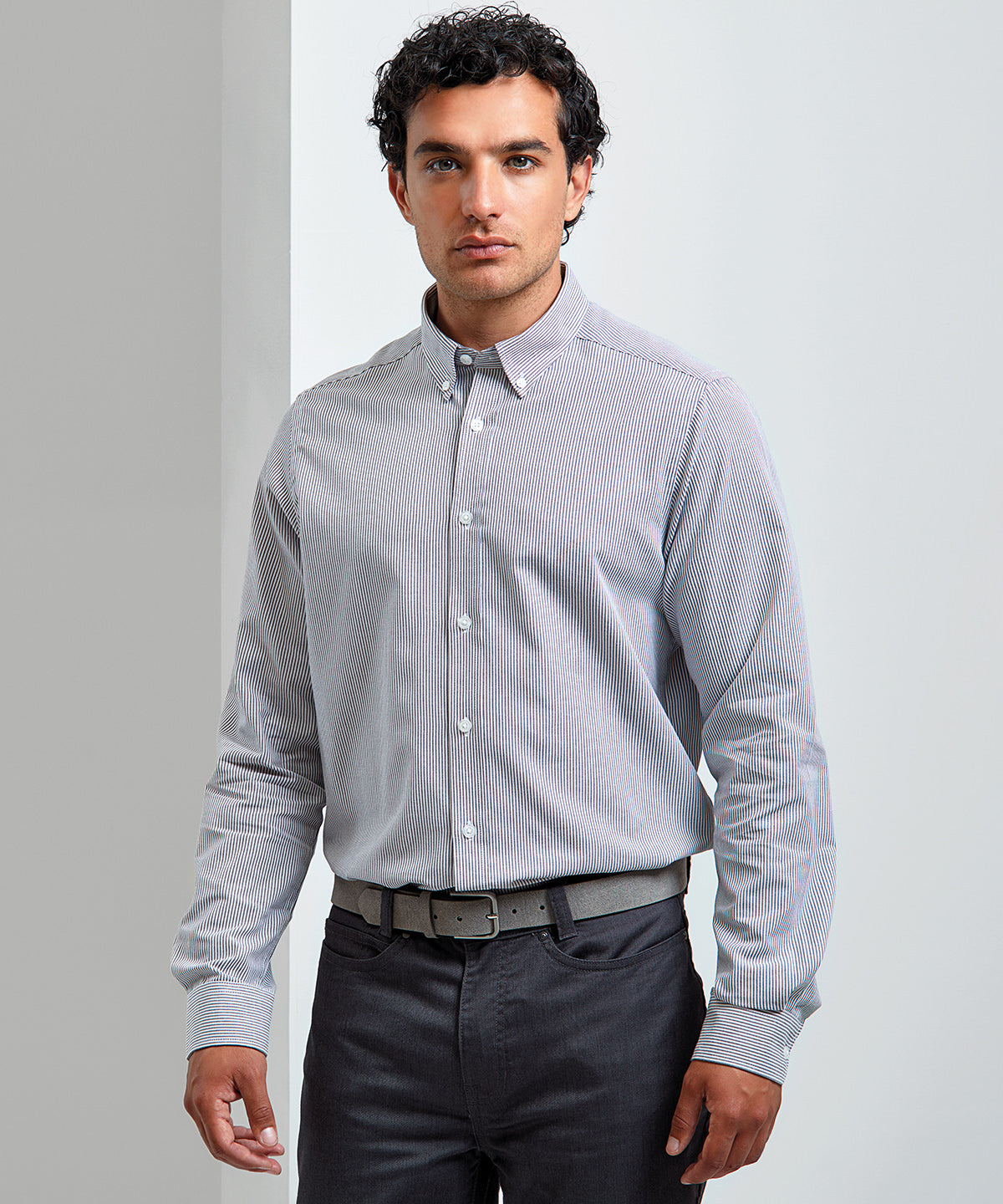 Premier Cotton-rich Oxford Stripes Shirt