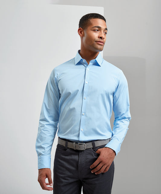 Premier Stretch Fit Cotton Poplin Long Sleeve Shirt