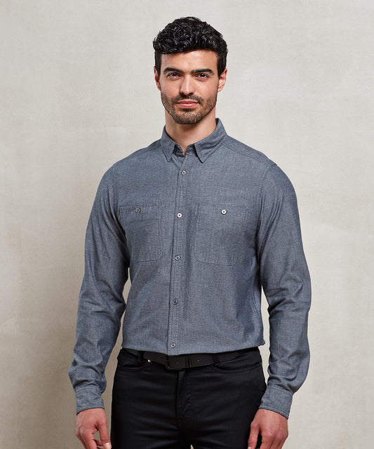 Premier Men’s Chambray Shirt, Organic And Fairtrade Certified