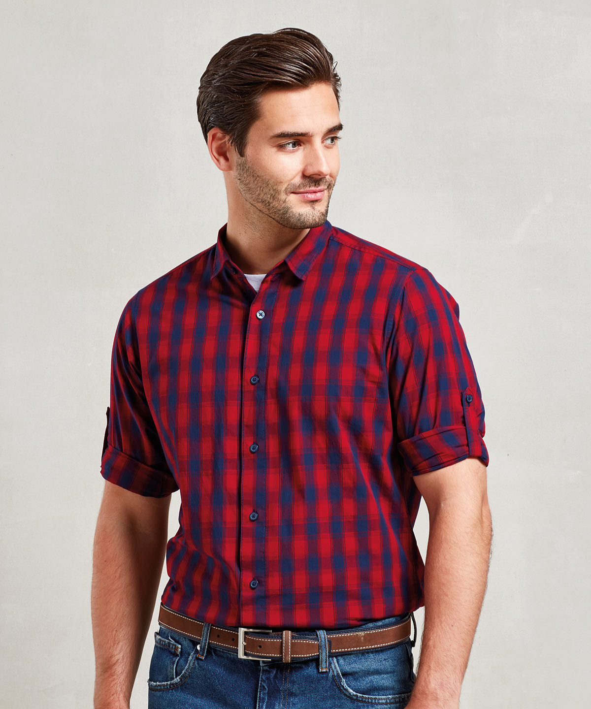 Premier Mulligan Check Cotton Long Sleeve Shirt