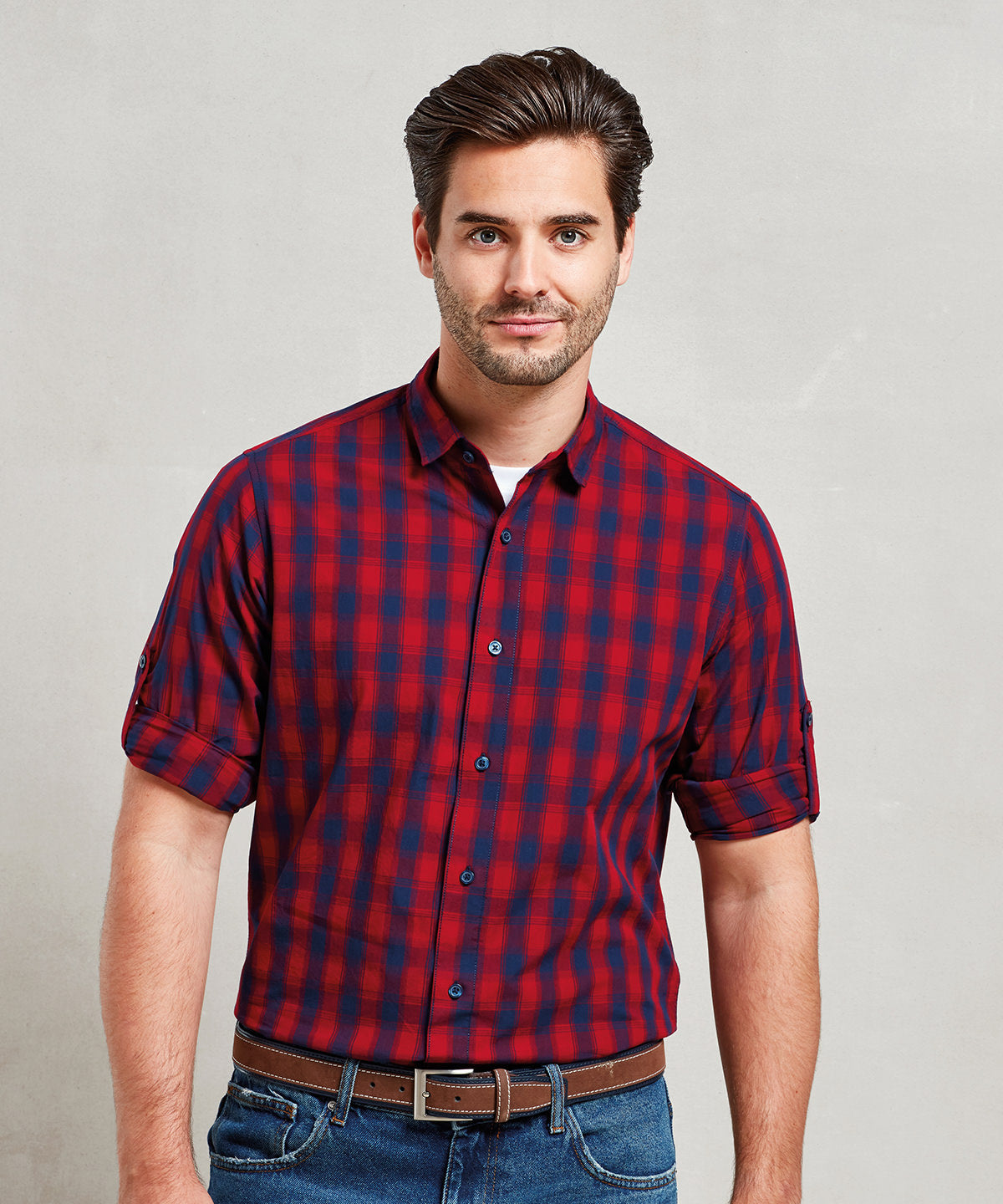 Premier Mulligan Check Cotton Long Sleeve Shirt